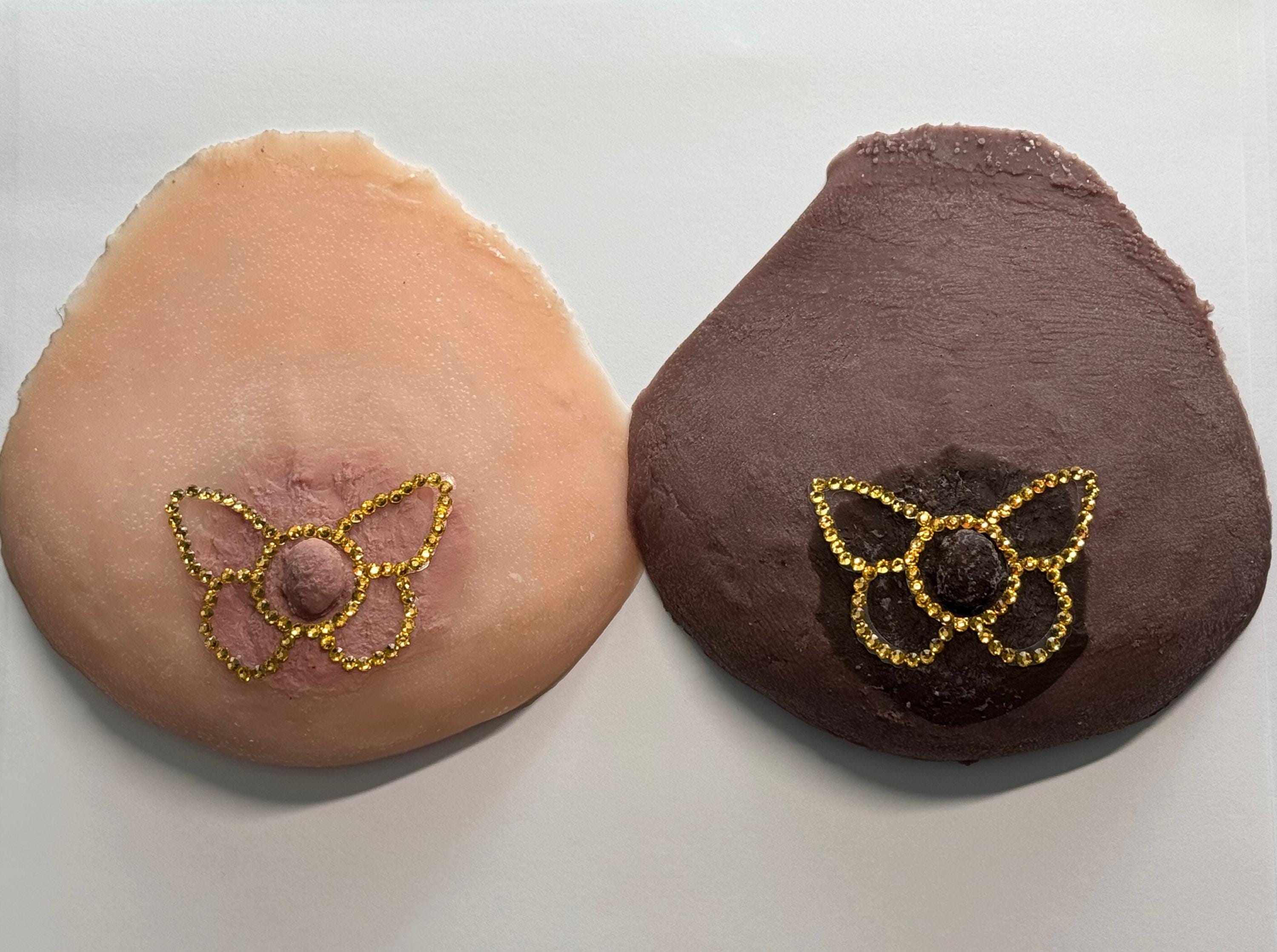 Rhinestone Butterfly Pasties | Rave Festival Body Jewelry | Discreet Packaging