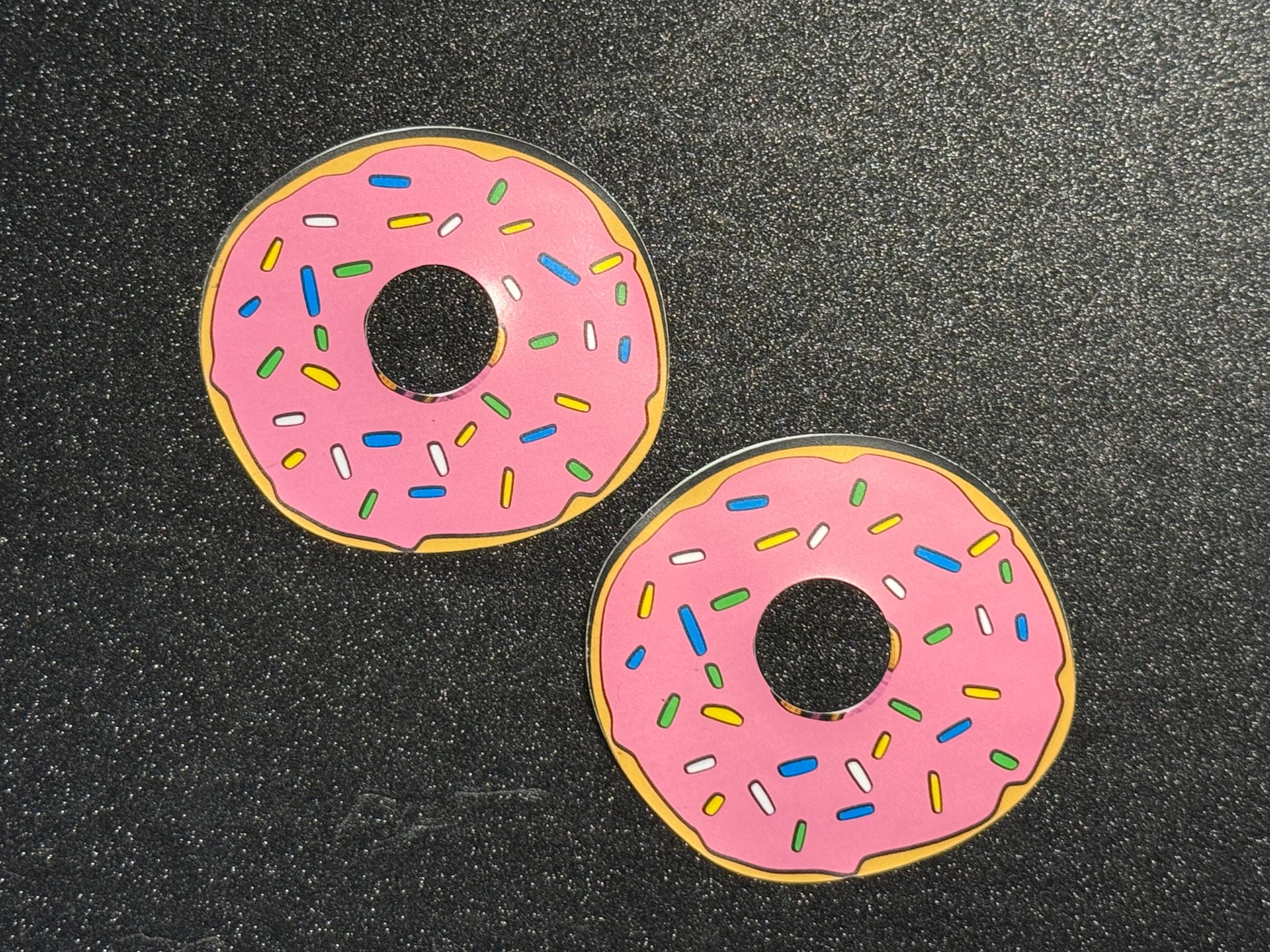Donut Nipple Stickers | Colorful Dessert Pasties with a Hole Lotta Fun | Pink Donut | Discreet Packaging