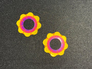 Cinco De Mayo Flower Pasties | Colorful Nipple Stickers | Discreet Packaging