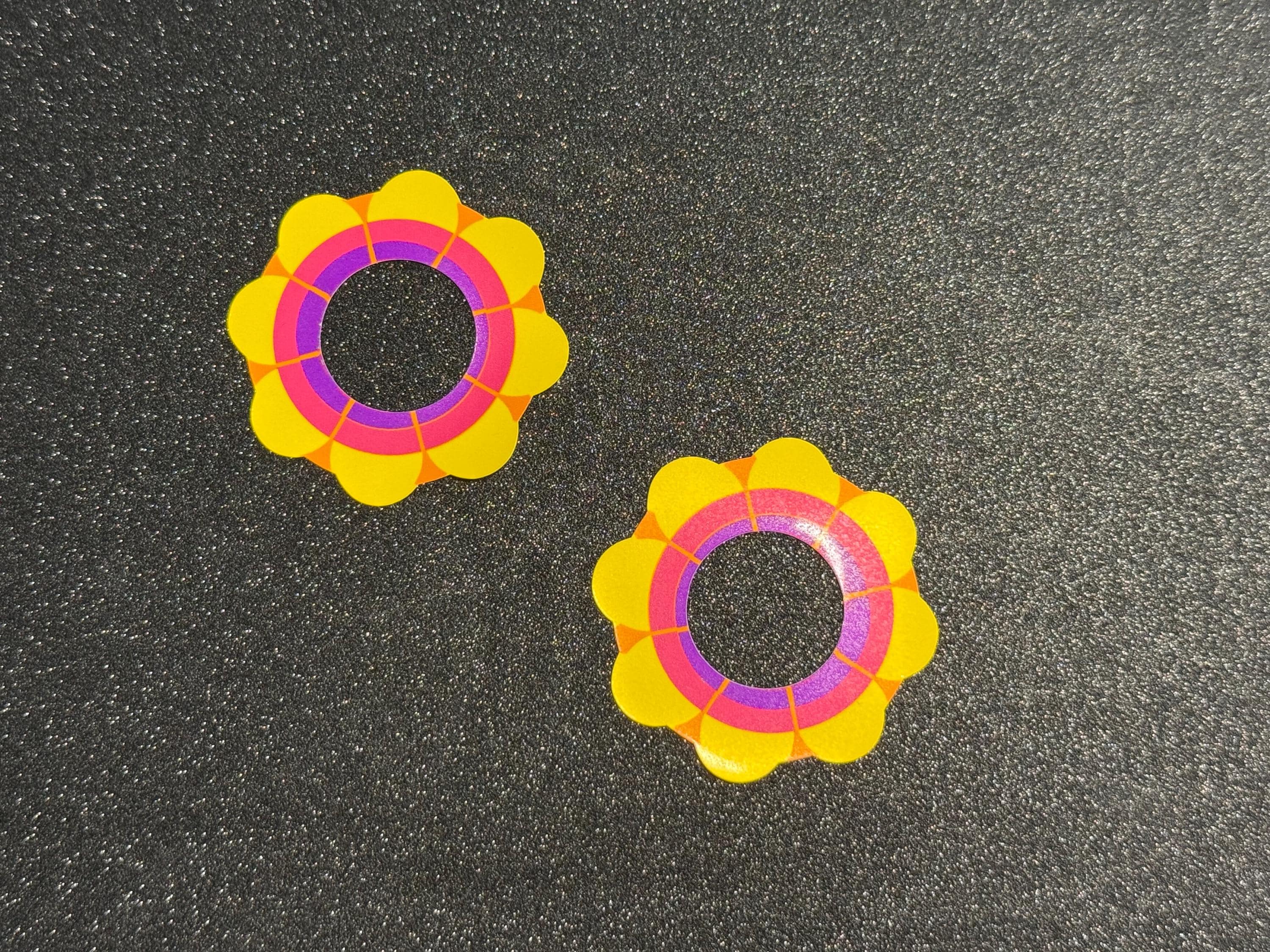 Cinco De Mayo Flower Pasties | Colorful Nipple Stickers | Discreet Packaging