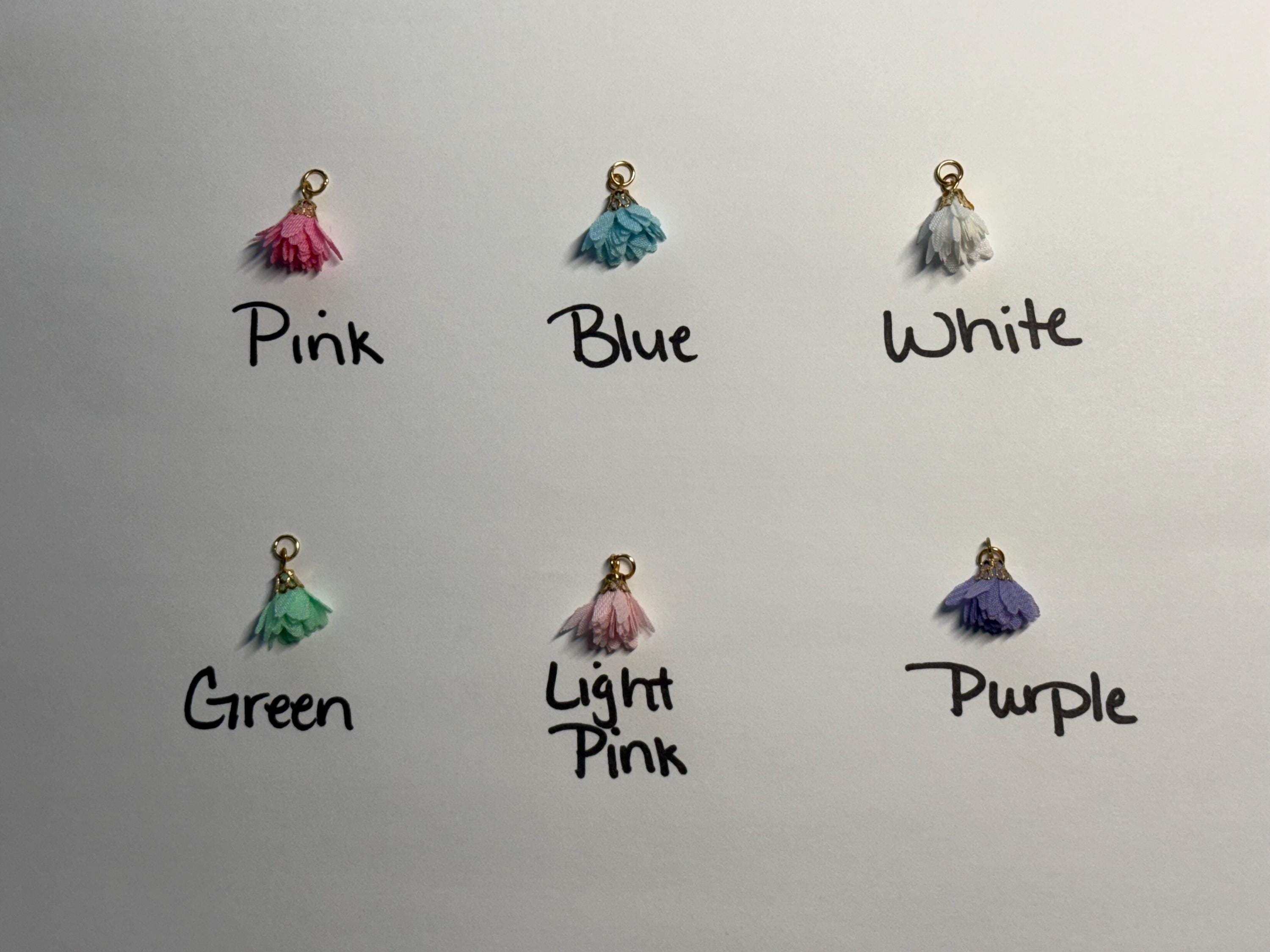 18K Gold Plated Nipple Jewelry | Dangling Flower Charms | Non-Pierced | Discreet Packaging