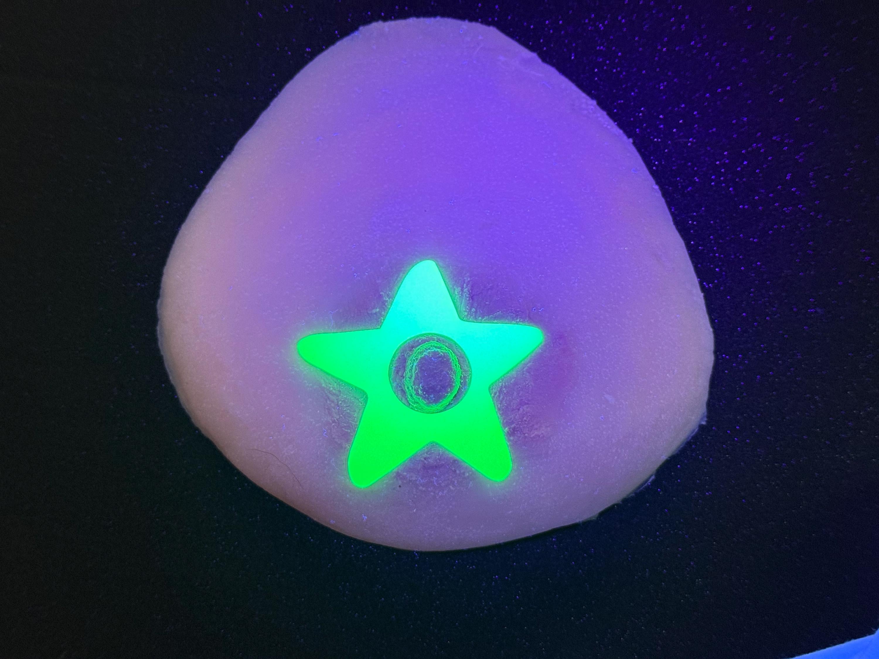Luminous Green Glow-in-the-Dark Pasties | UV Reactive Shapes | Discreet Packaging