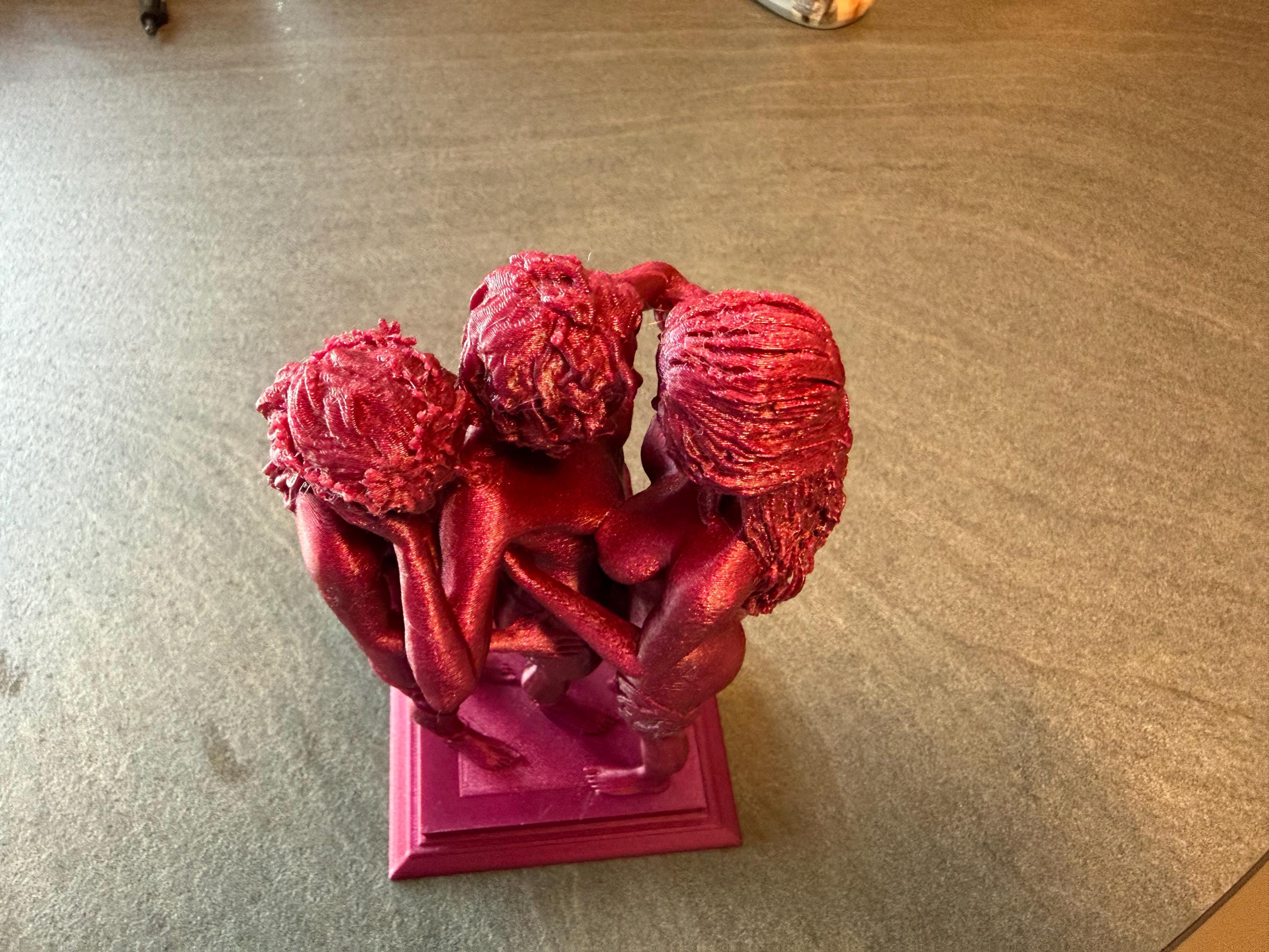 Trio Woman Sculpture | Contemporary Female Form Decor | Handmade Multi-Figure Artwork | Discreet Packaging