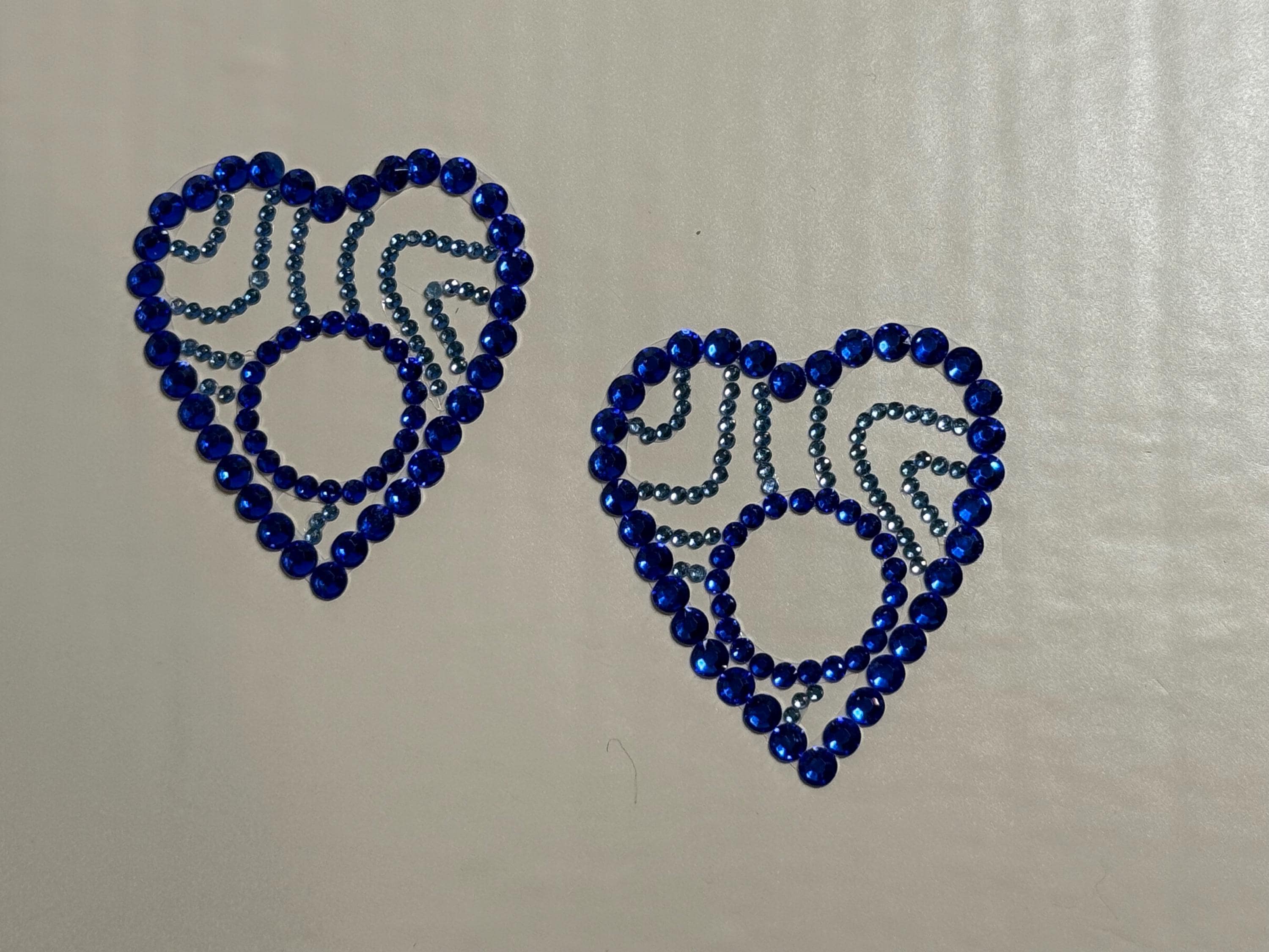 Rhinestone Heart Body Pasties | Rave Festival Body Jewelry | Discreet Packaging