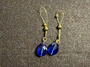 Blue Teardrop Nipple Jewelry | 18K Gold Plated Non-Piercing Nip Tips | Discreet Packaging