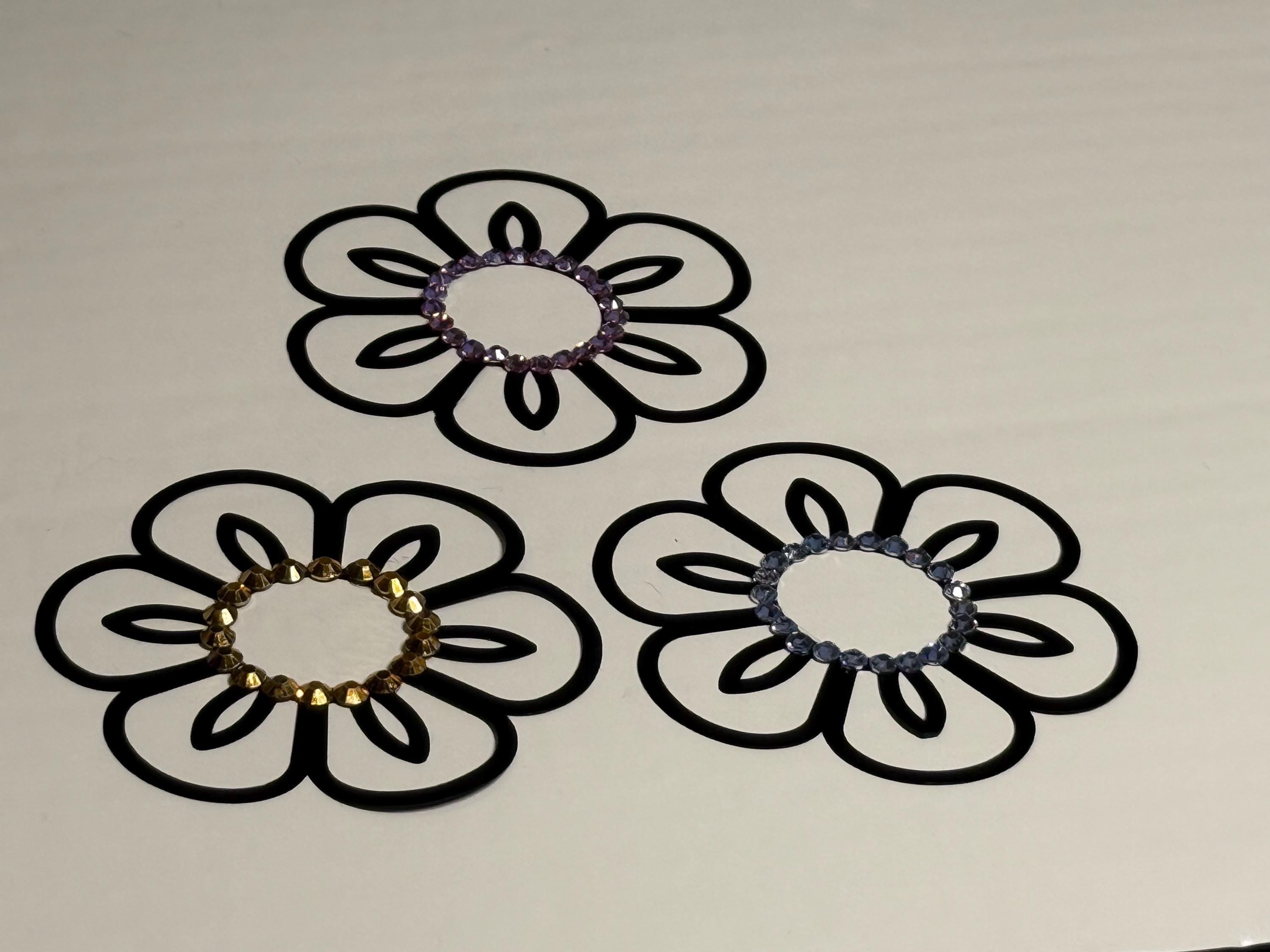 Rhinestone Flower Body Pasty | Rave Festival Body Jewelry | Discreet Packaging