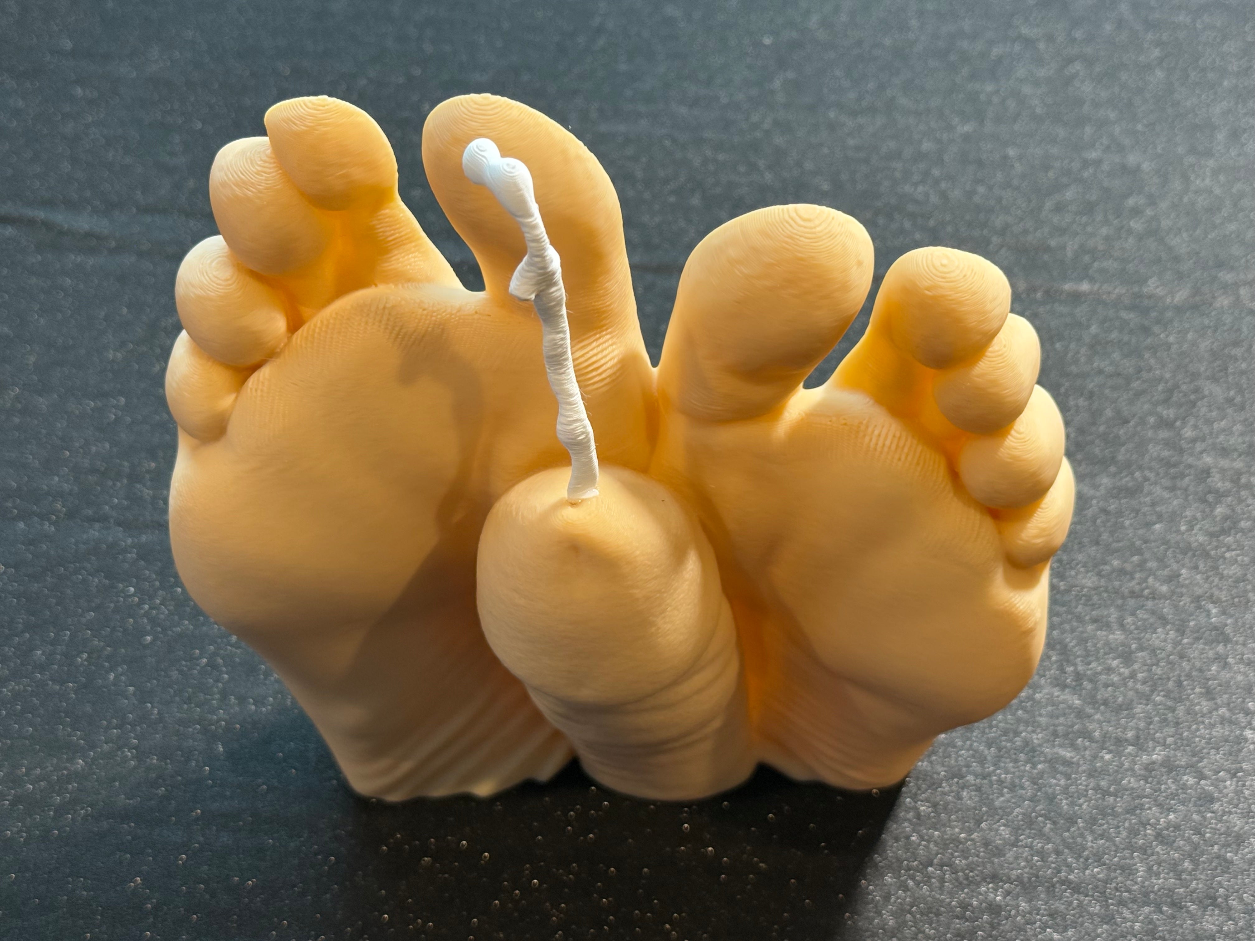 Novelty Foot Wall Sculpture | Artistic Statement Decor (7" Display Piece) | Discreet Packaging