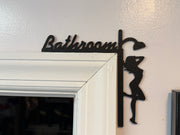 Bathroom Wall Sign | Shower or Bathtub Silhouette | 3D Printed Bathroom Decor | Playful Home Accent | Discreet Packaging