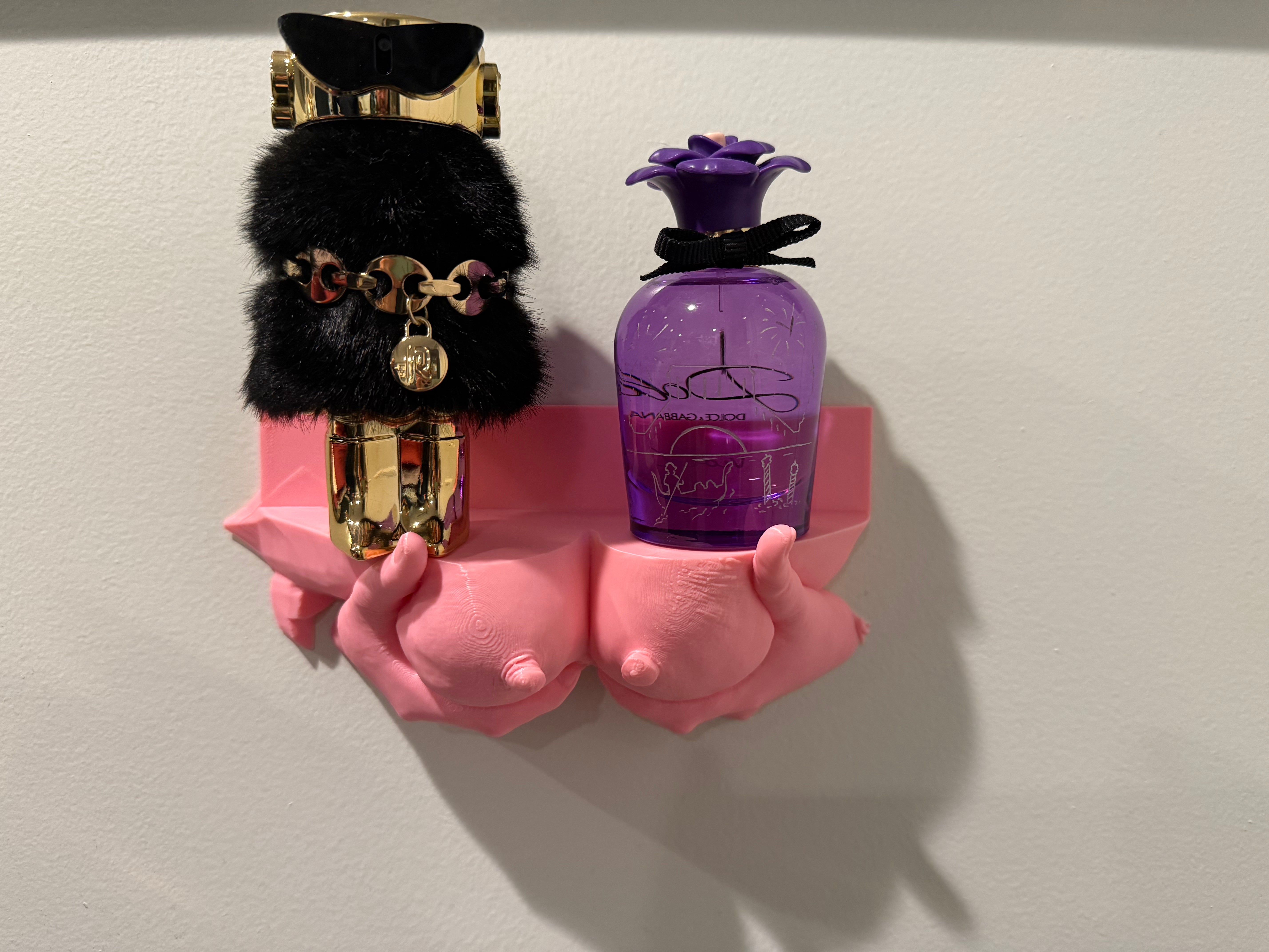 Body Form Wall Shelf | 3D Printed Feminine Art Storage | Bold Vanity Decor