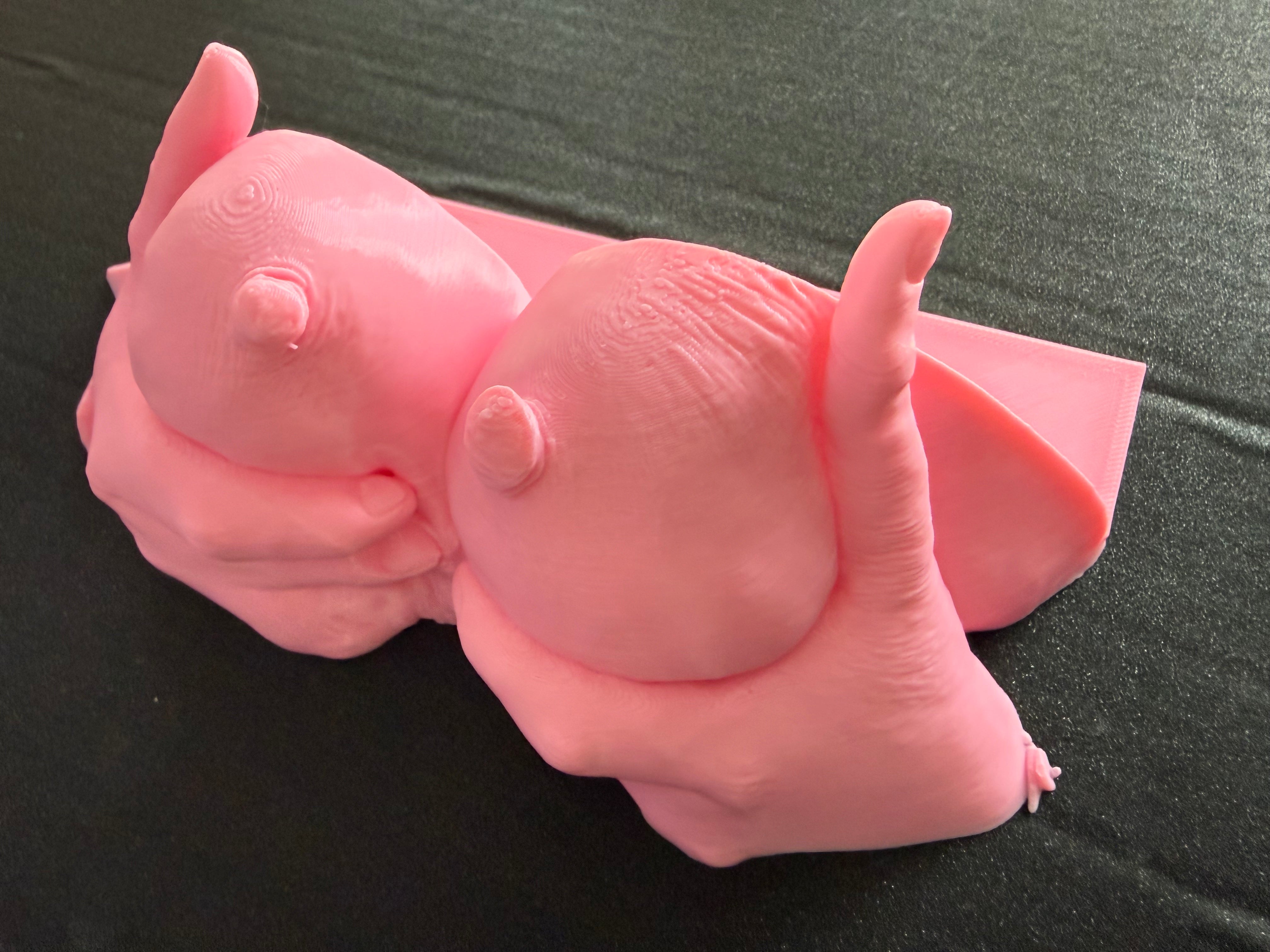 Body Form Wall Shelf | 3D Printed Feminine Art Storage | Bold Vanity Decor