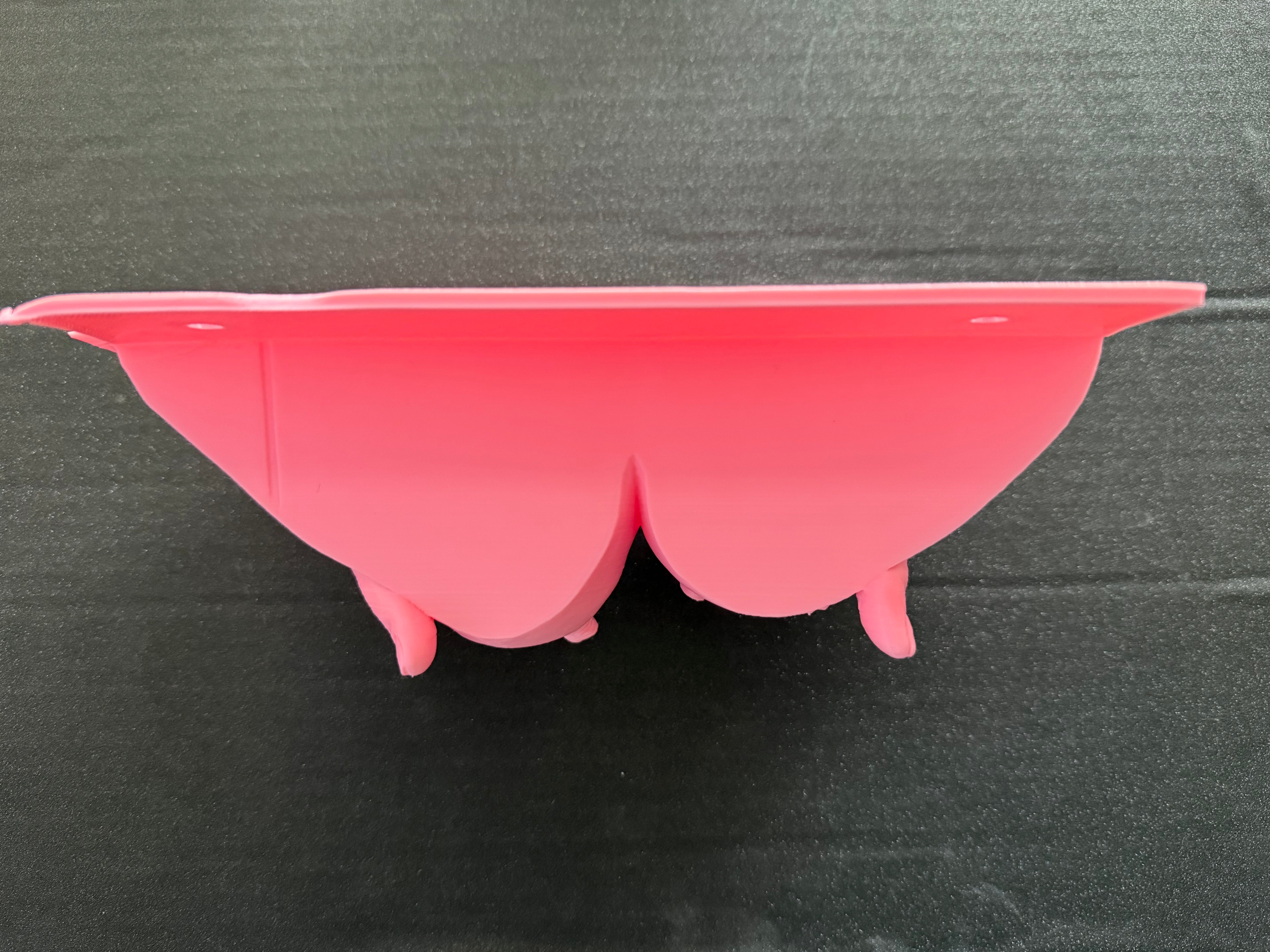 Body Form Wall Shelf | 3D Printed Feminine Art Storage | Bold Vanity Decor