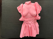 C-Kret Dress Torso Wall Sculpture | Feminine Body Art Decor | Discreet Packaging