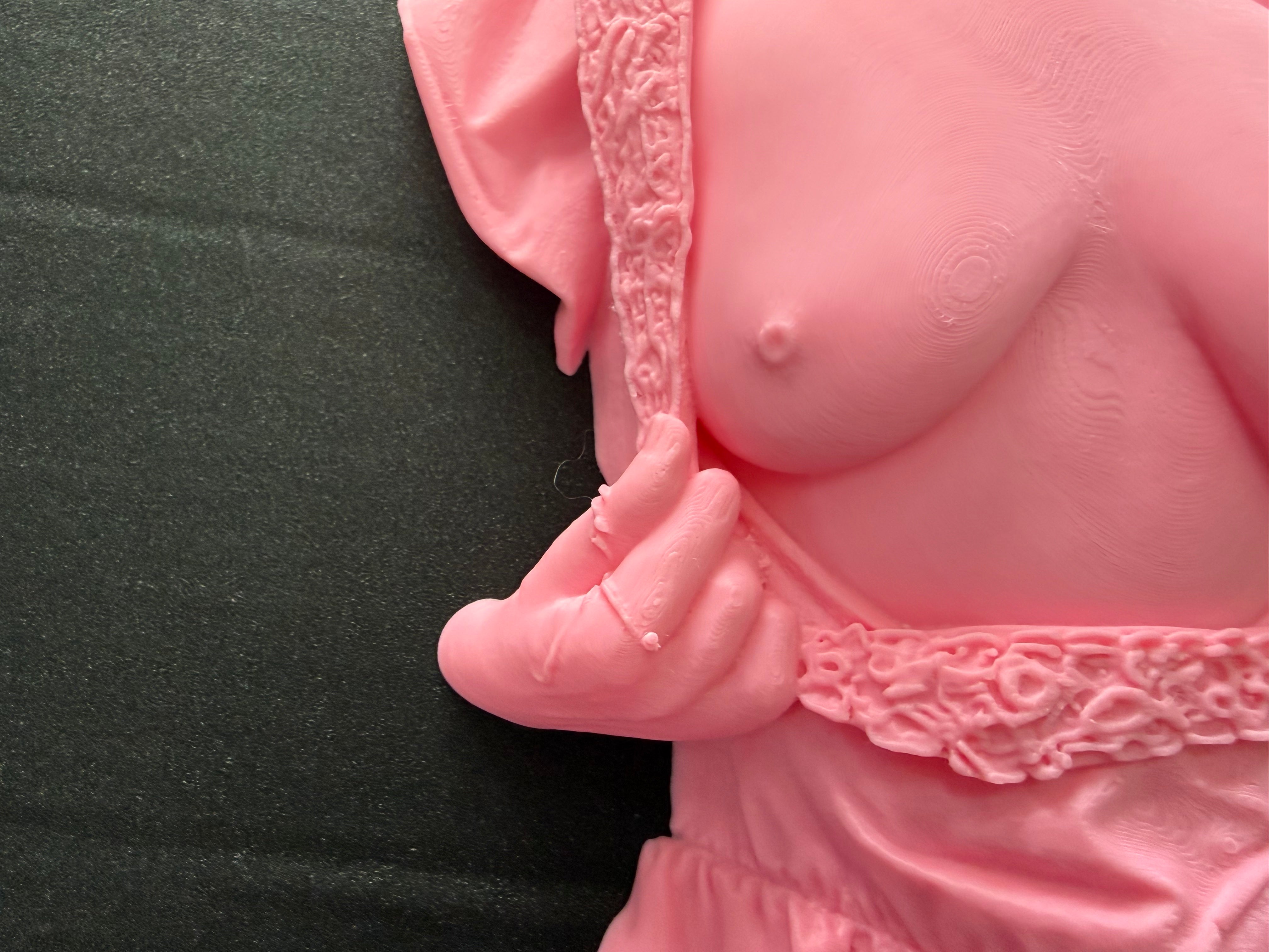 C-Kret Dress Torso Wall Sculpture | Feminine Body Art Decor | Discreet Packaging