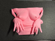 Flashing Wall Sculpture | Erotic Wall Art | Bold Adult Decor | 3D Printed Sculpture | Discreet Packaging