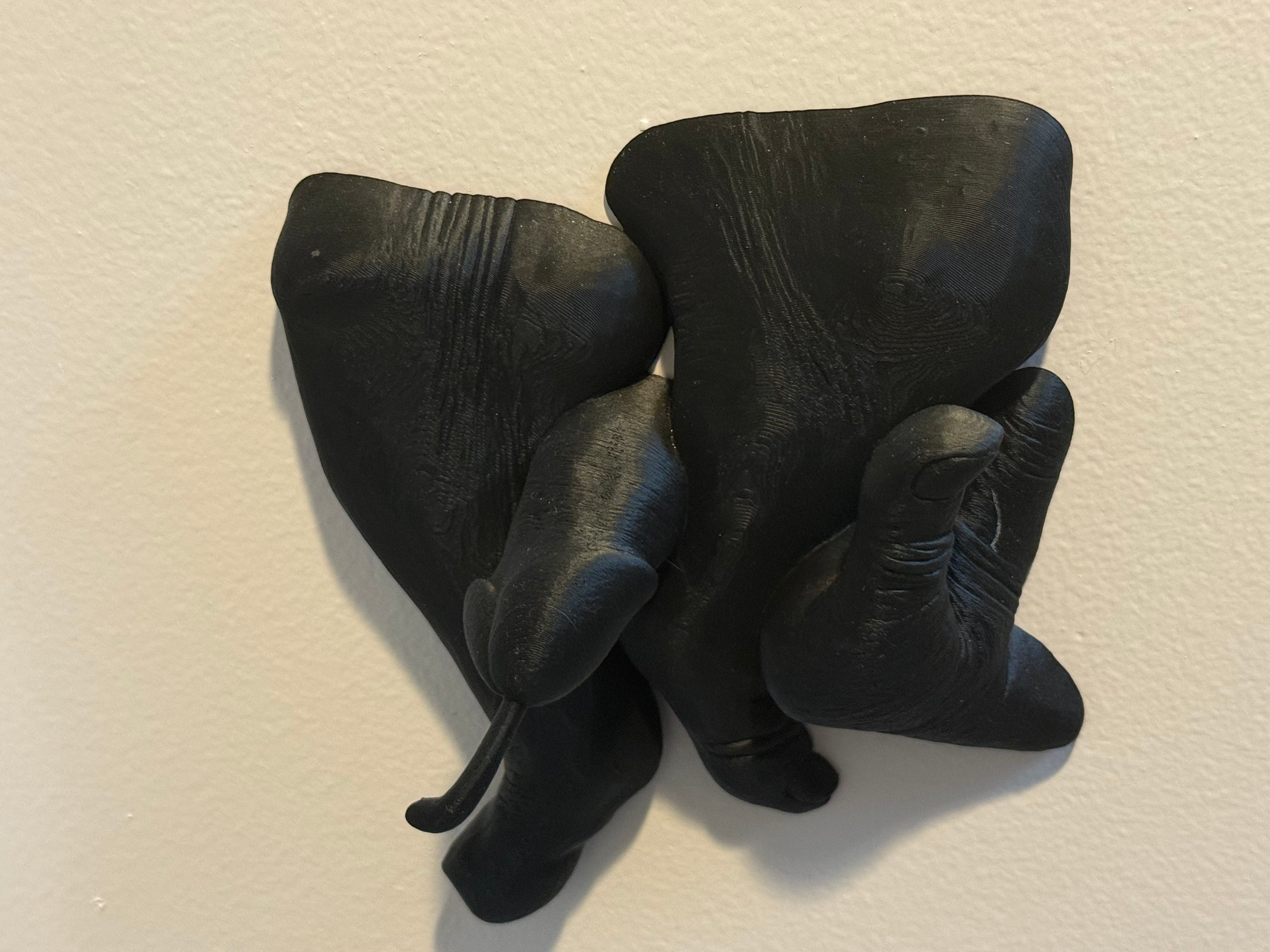 Provocative Foot Job Wall Sculpture | 3D Printed Erotic Art Decor | Discreet Packaging