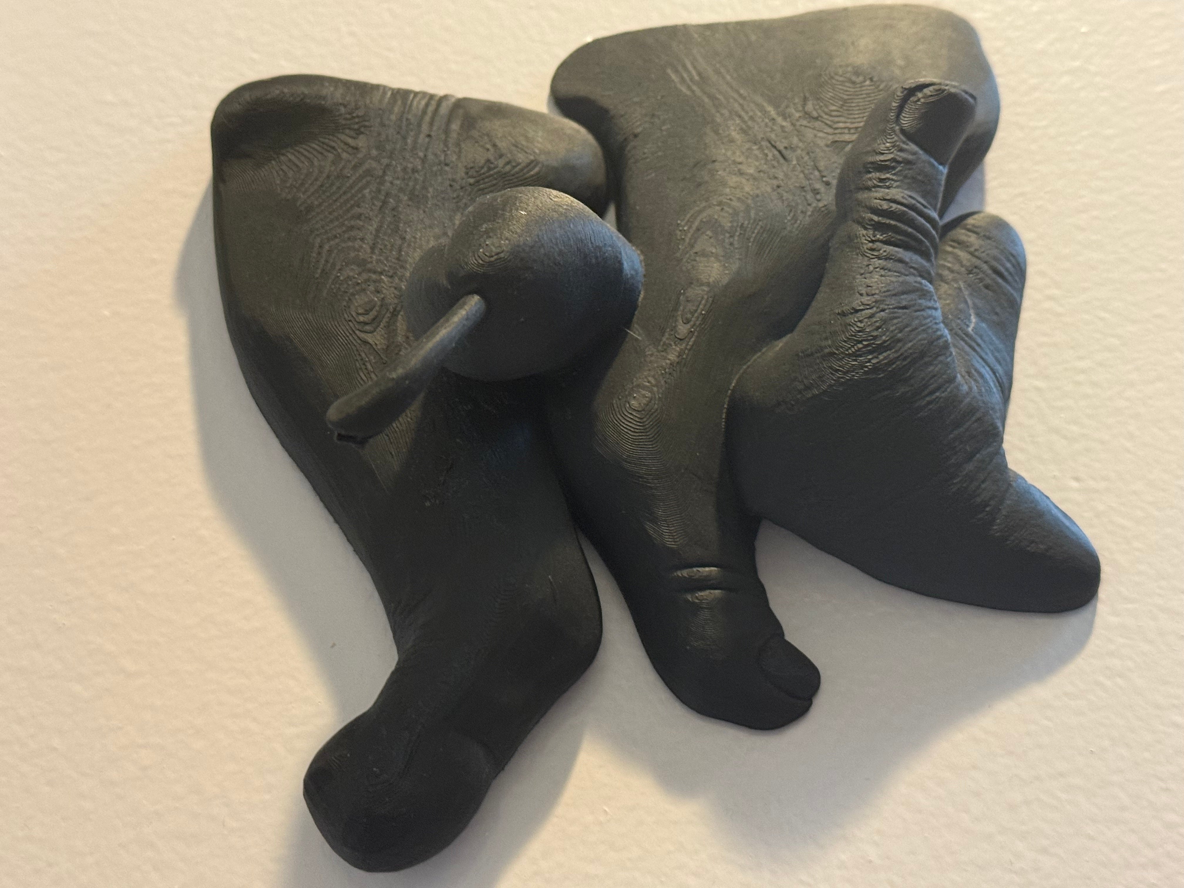 Provocative Foot Job Wall Sculpture | 3D Printed Erotic Art Decor | Discreet Packaging