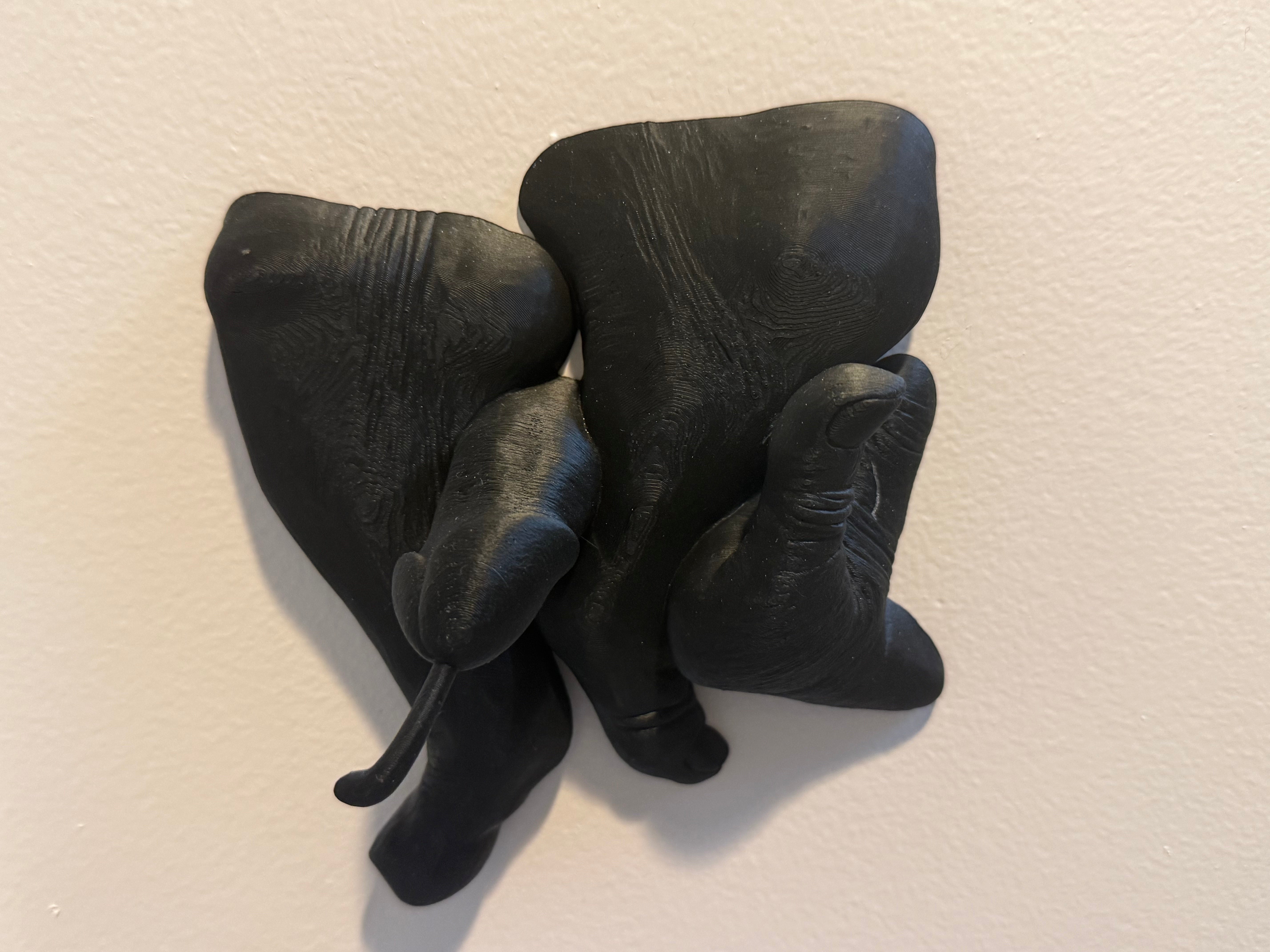 Provocative Foot Job Wall Sculpture | 3D Printed Erotic Art Decor | Discreet Packaging