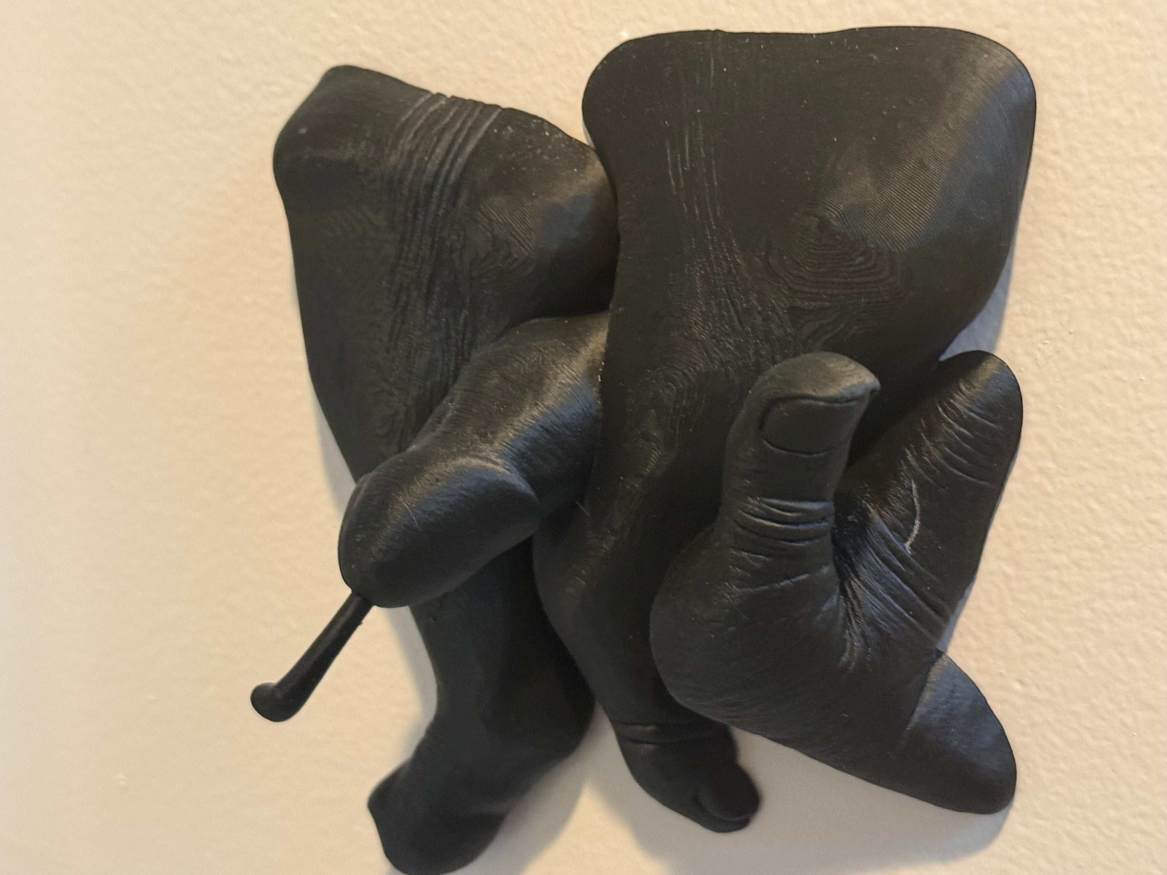 Provocative Foot Job Wall Sculpture | 3D Printed Erotic Art Decor | Discreet Packaging