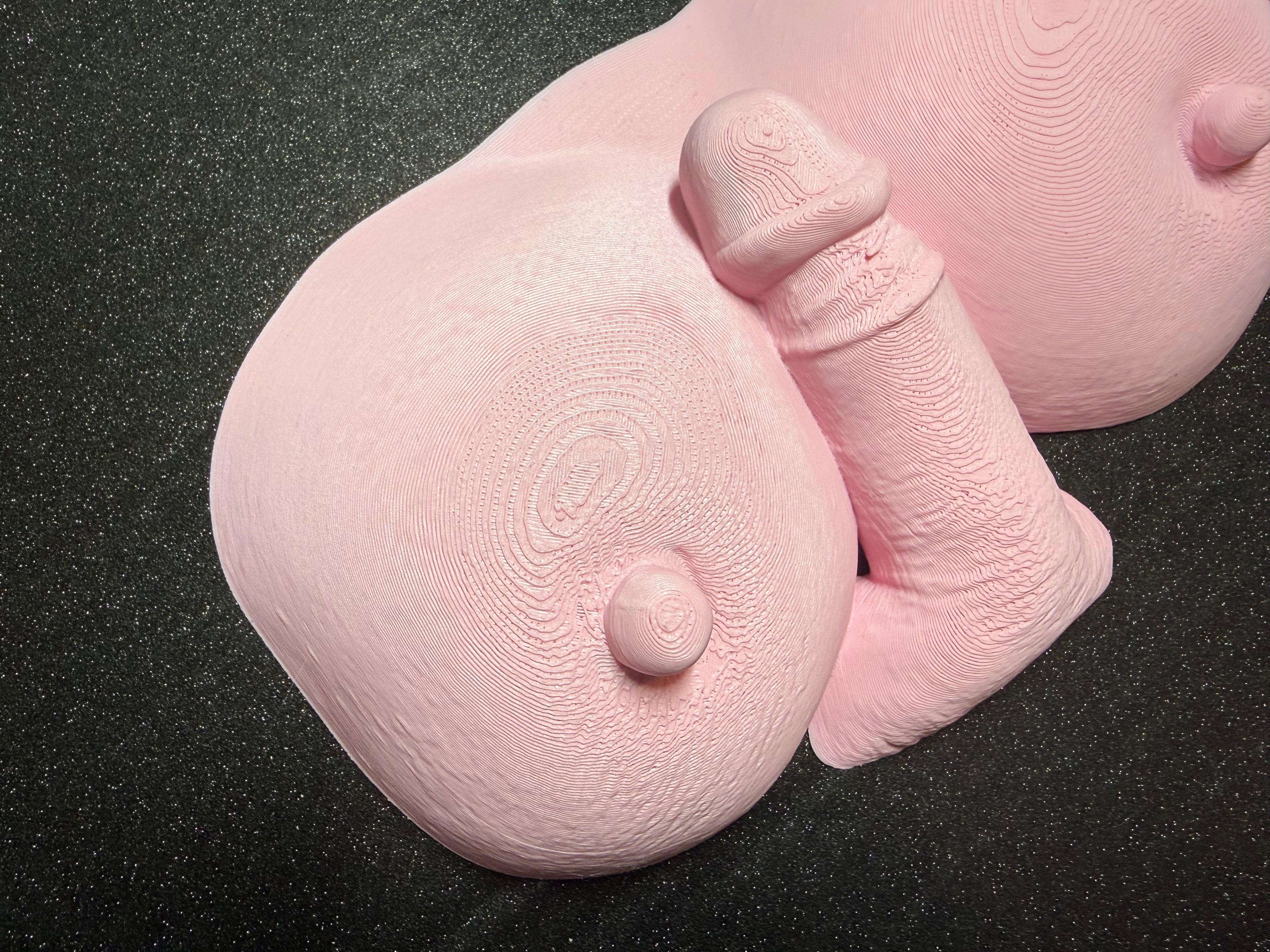 Erotic Sculpture Decor | Adult Humor Desk Sculpture | Bold Conversation Art | 3D Printed Novelty Gift | Bachelor Pad Decor | Discreet Packaging