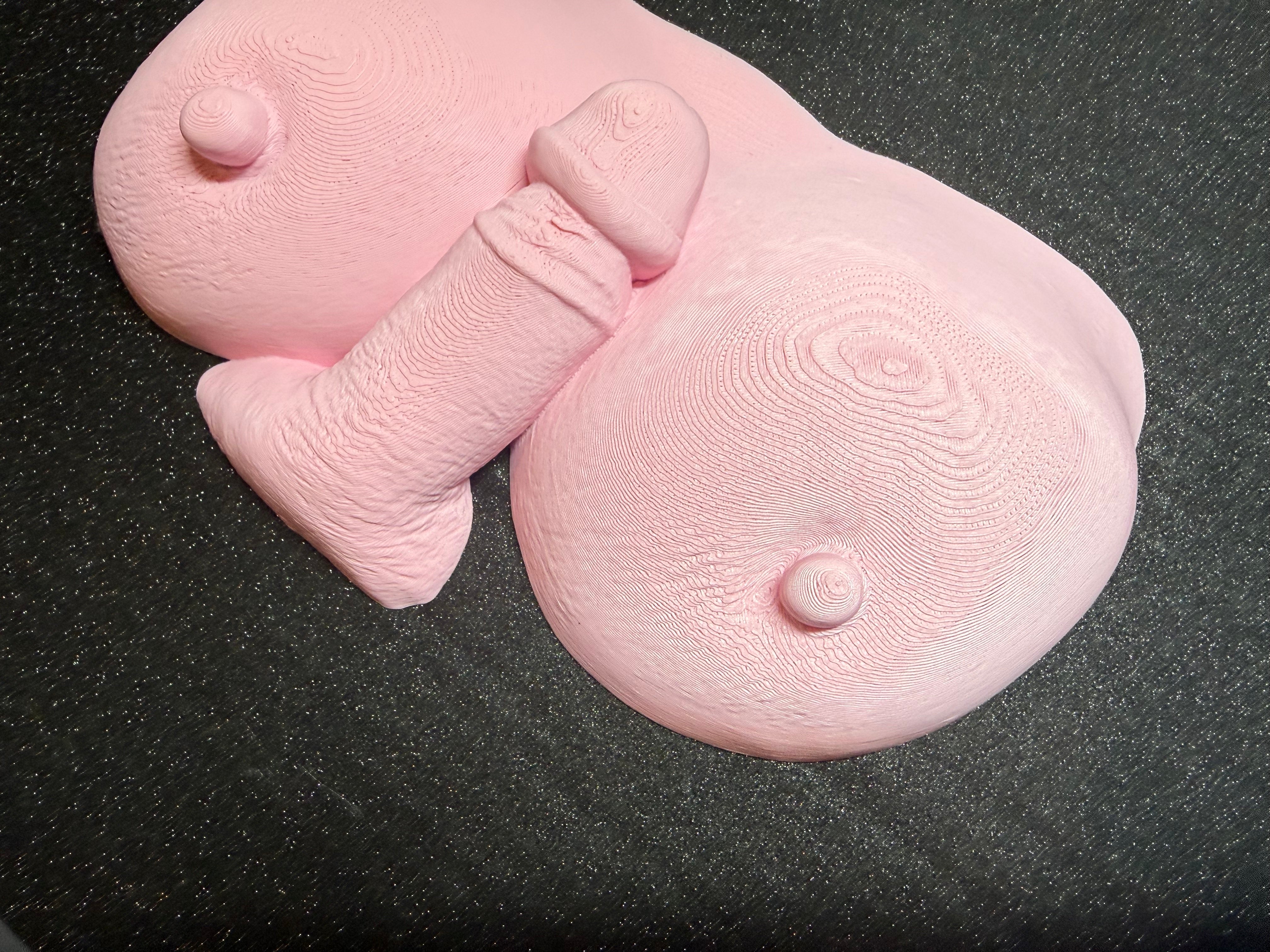 Erotic Sculpture Decor | Adult Humor Desk Sculpture | Bold Conversation Art | 3D Printed Novelty Gift | Bachelor Pad Decor | Discreet Packaging
