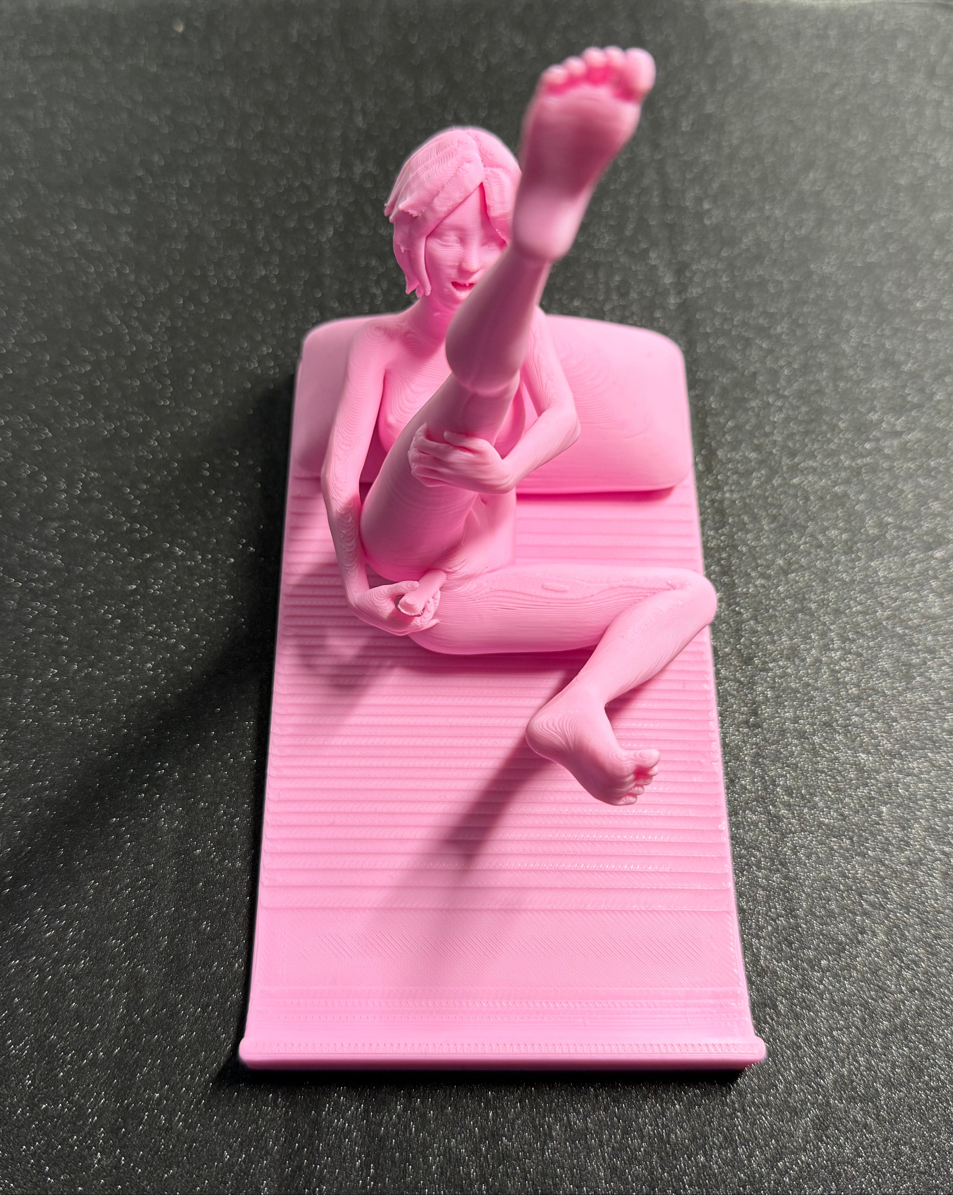 Yoga Muse Phone Stand | 3D Printed Artistic Desk Sculpture | Body-Positive Decor | Discreet Packaging