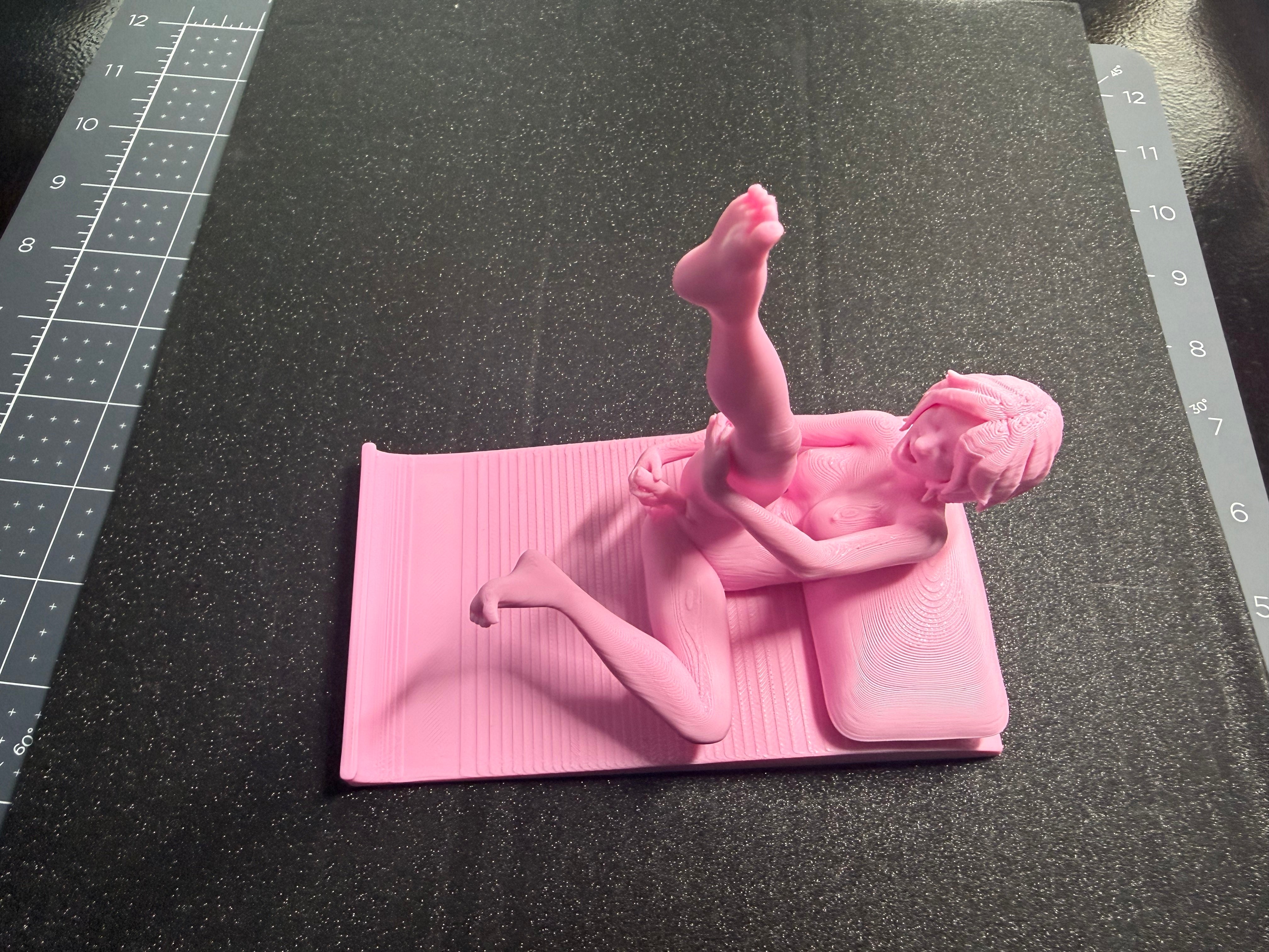 Yoga Muse Phone Stand | 3D Printed Artistic Desk Sculpture | Body-Positive Decor | Discreet Packaging