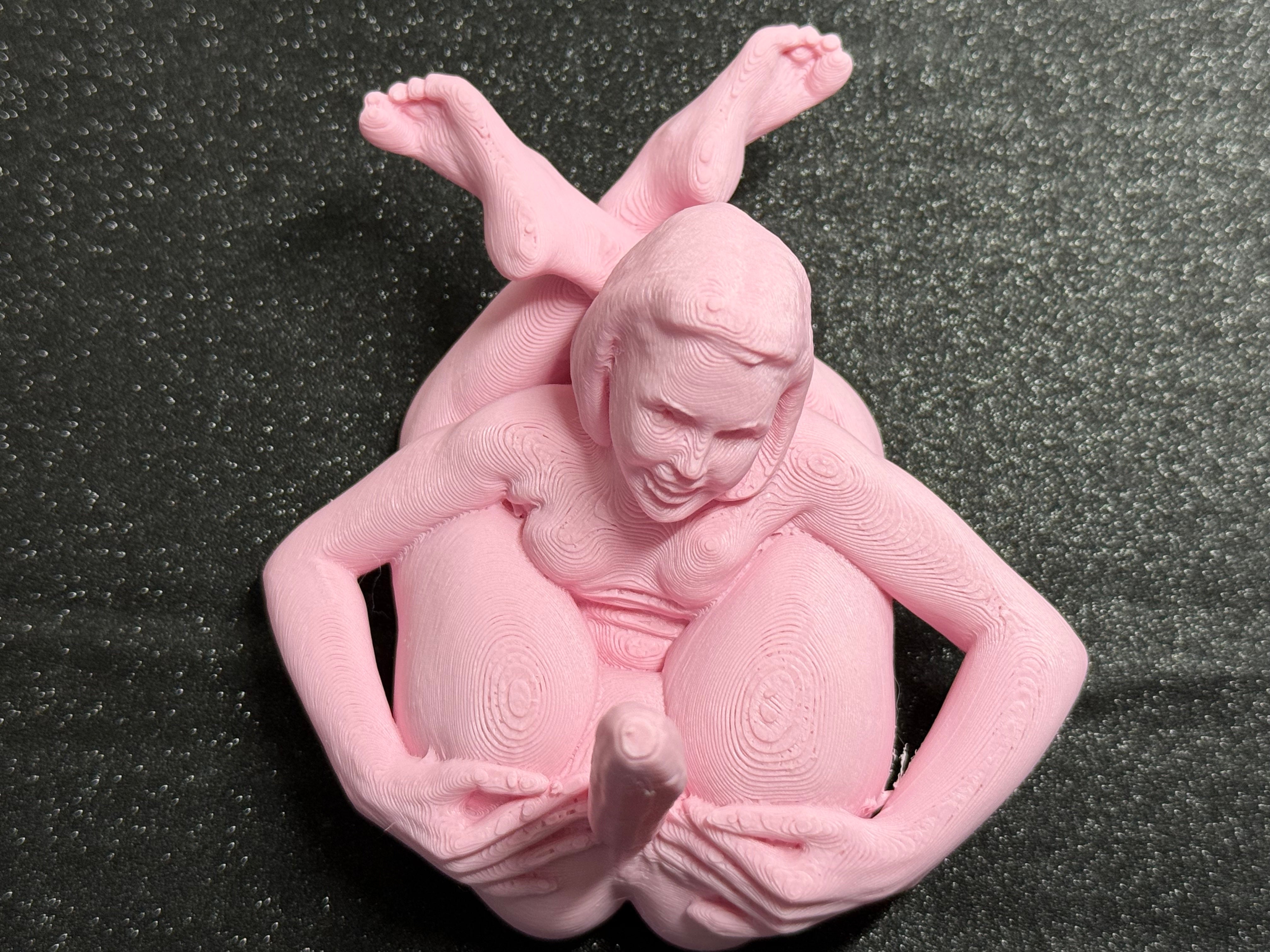 3D Printed Female Form Ring Holder | Body Positive Jewelry Display | Discreet Packaging