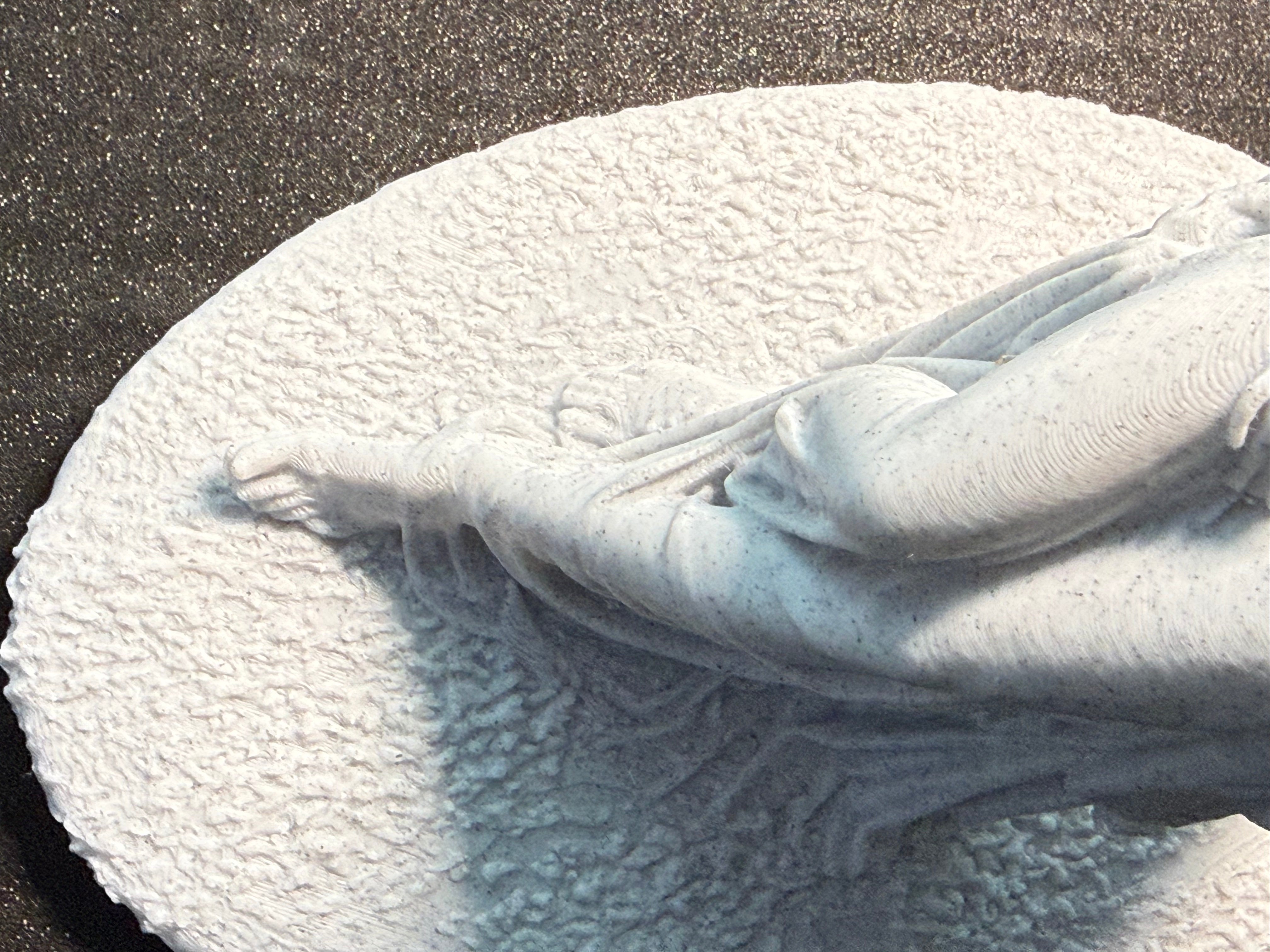 Sleeping Woman Chair Sculpture | Elegant Reclining Figure Art Decor | 3D Printed Display Piece | Discreet Packaging