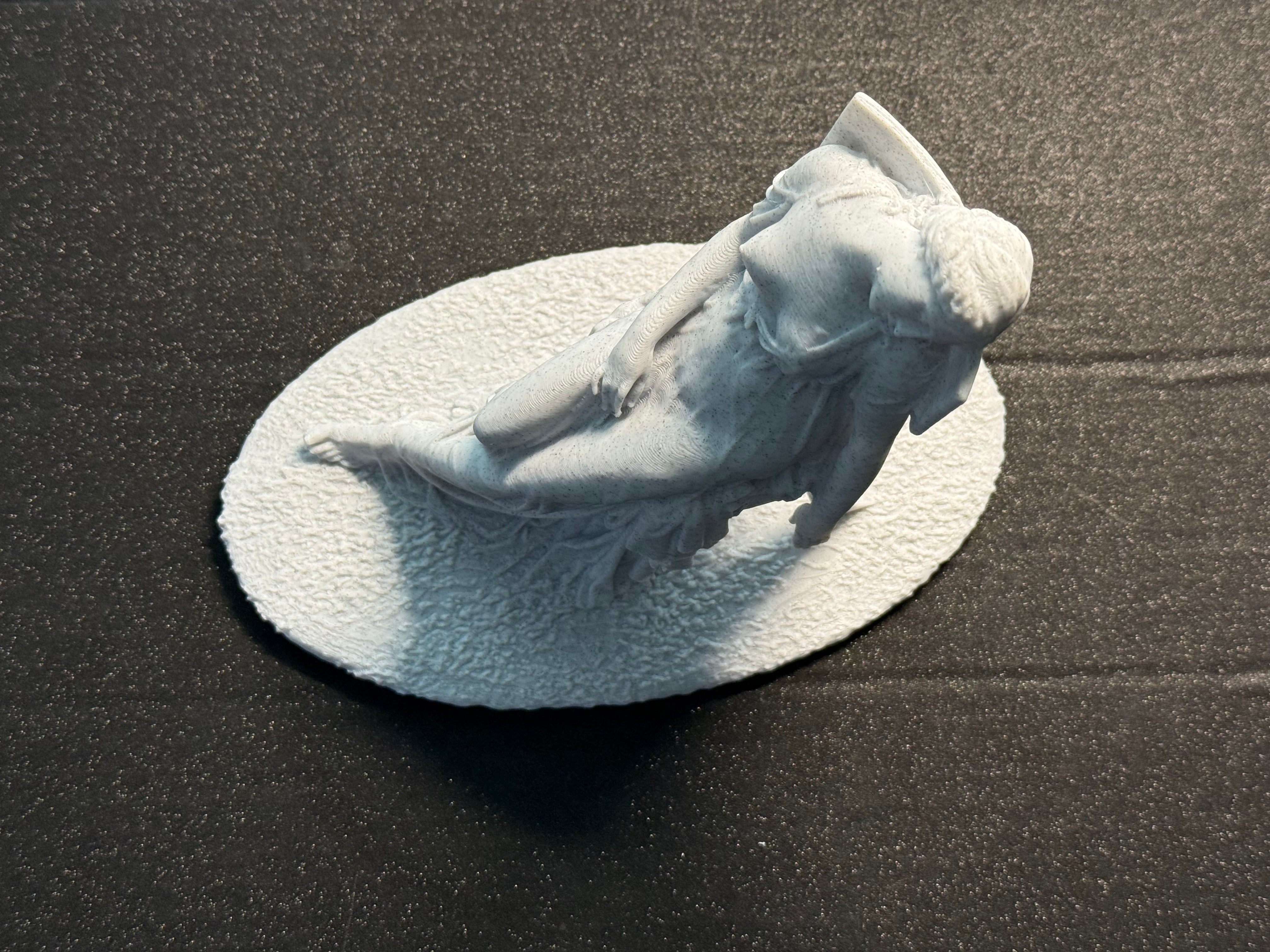 Sleeping Woman Chair Sculpture | Elegant Reclining Figure Art Decor | 3D Printed Display Piece | Discreet Packaging