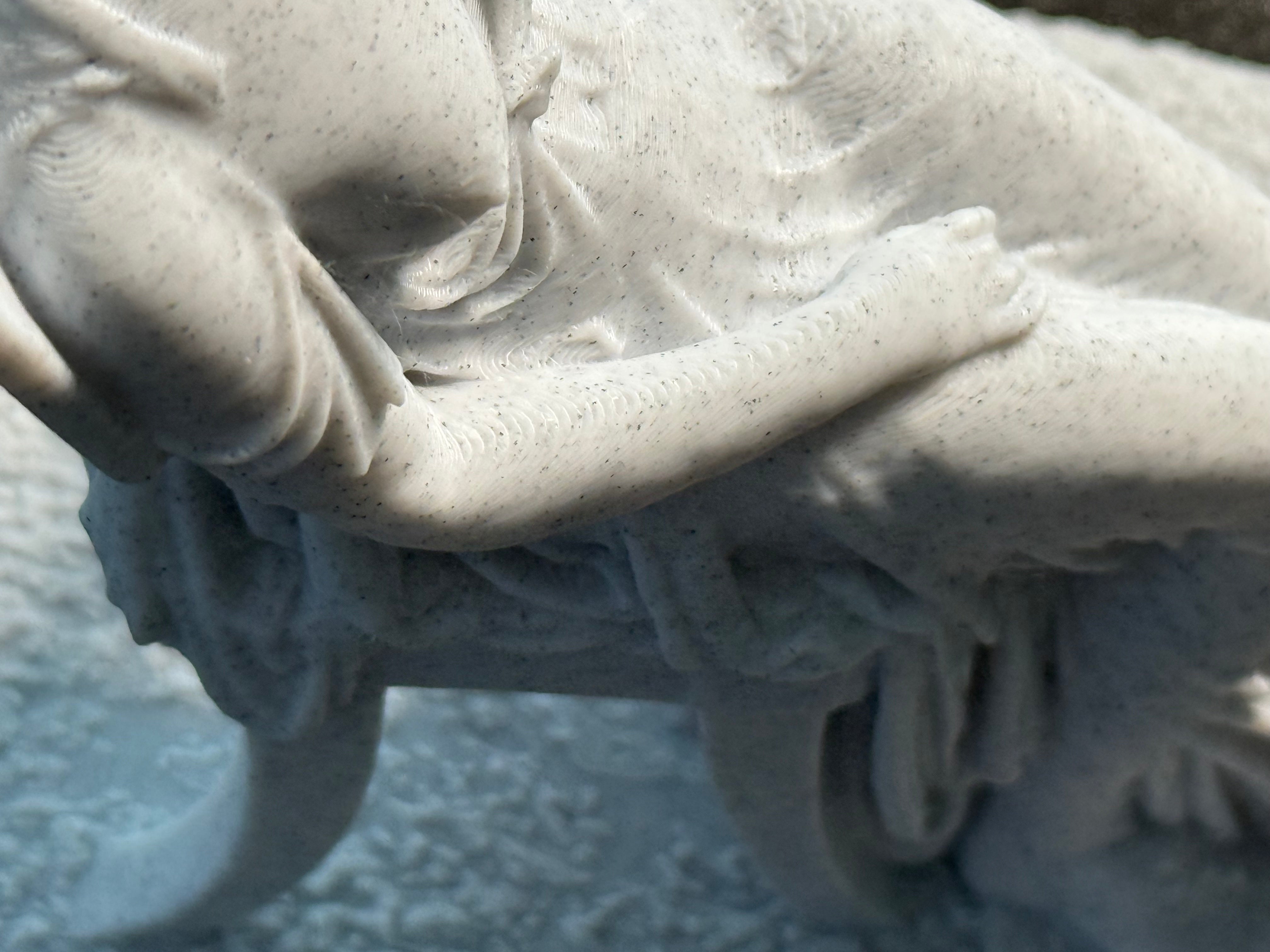 Sleeping Woman Chair Sculpture | Elegant Reclining Figure Art Decor | 3D Printed Display Piece | Discreet Packaging
