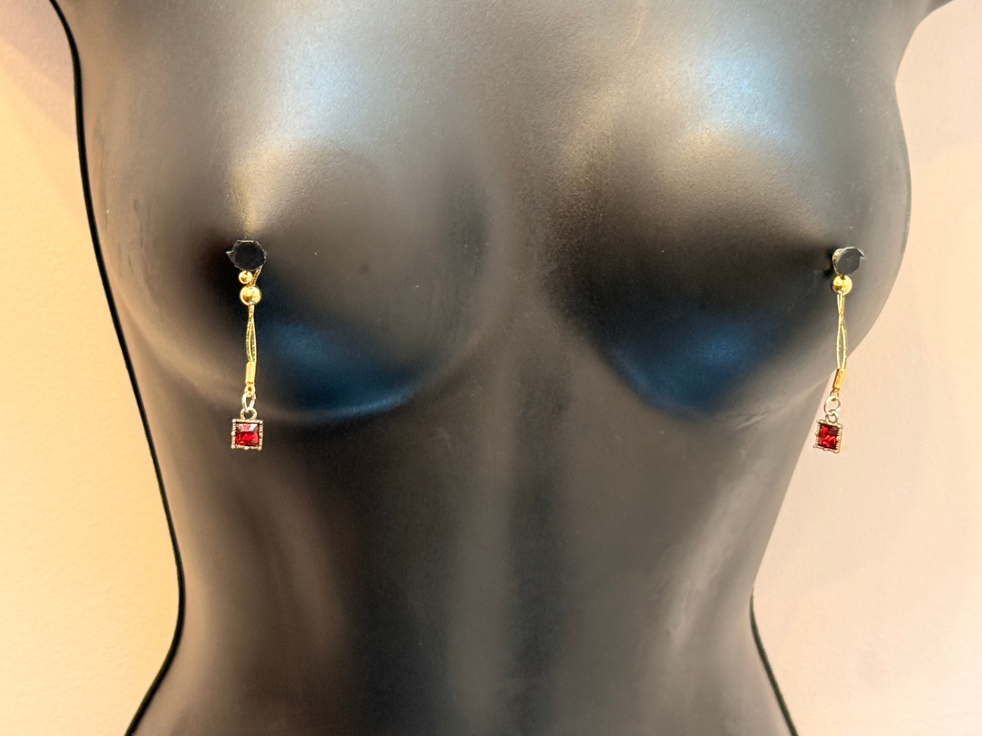 Adjustable Nip Tips | Non-Piercing Body Jewelry (Lightweight & Comfortable) | Discreet Packaging