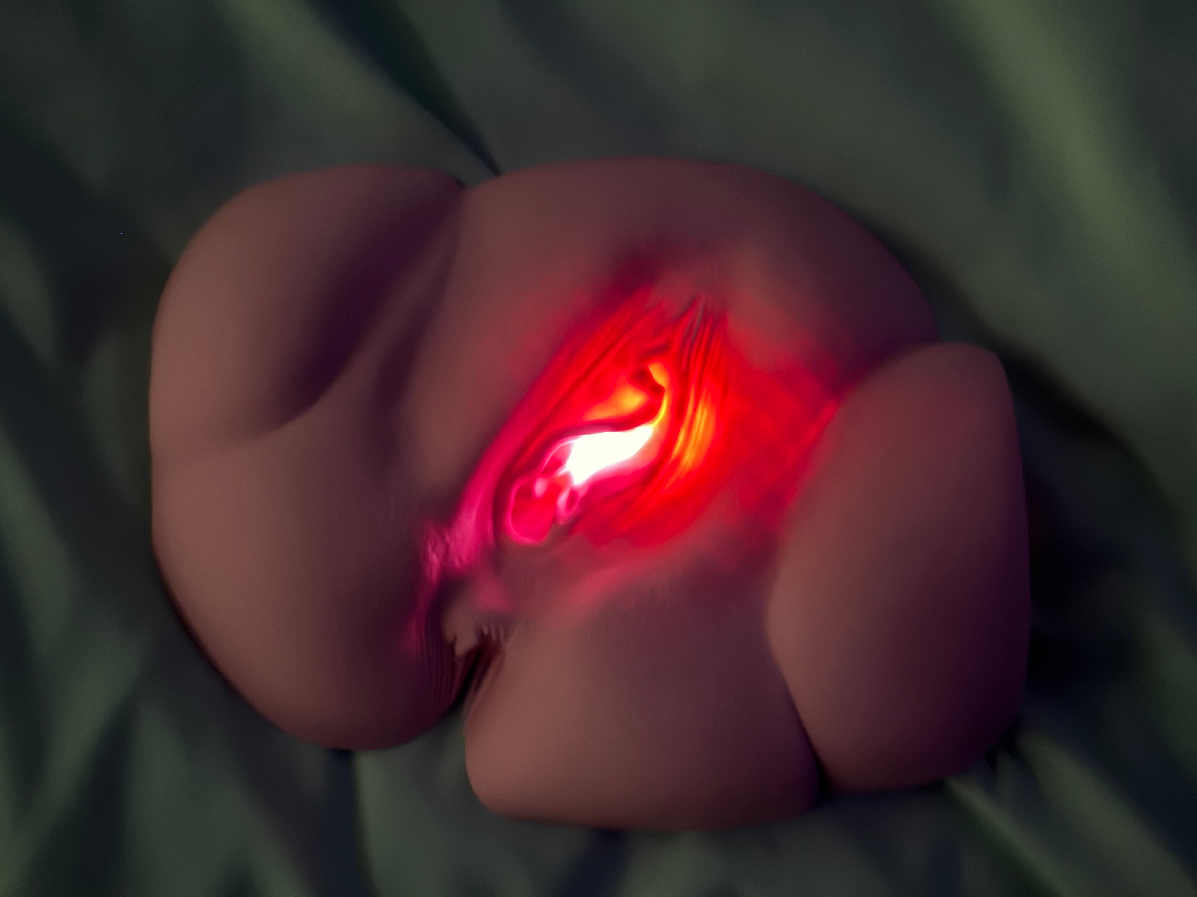 Vagina Night Light | Erotic Sculpture Lamp | Adult Humor Decor | Unique Bedroom Lighting | Discreet Packaging