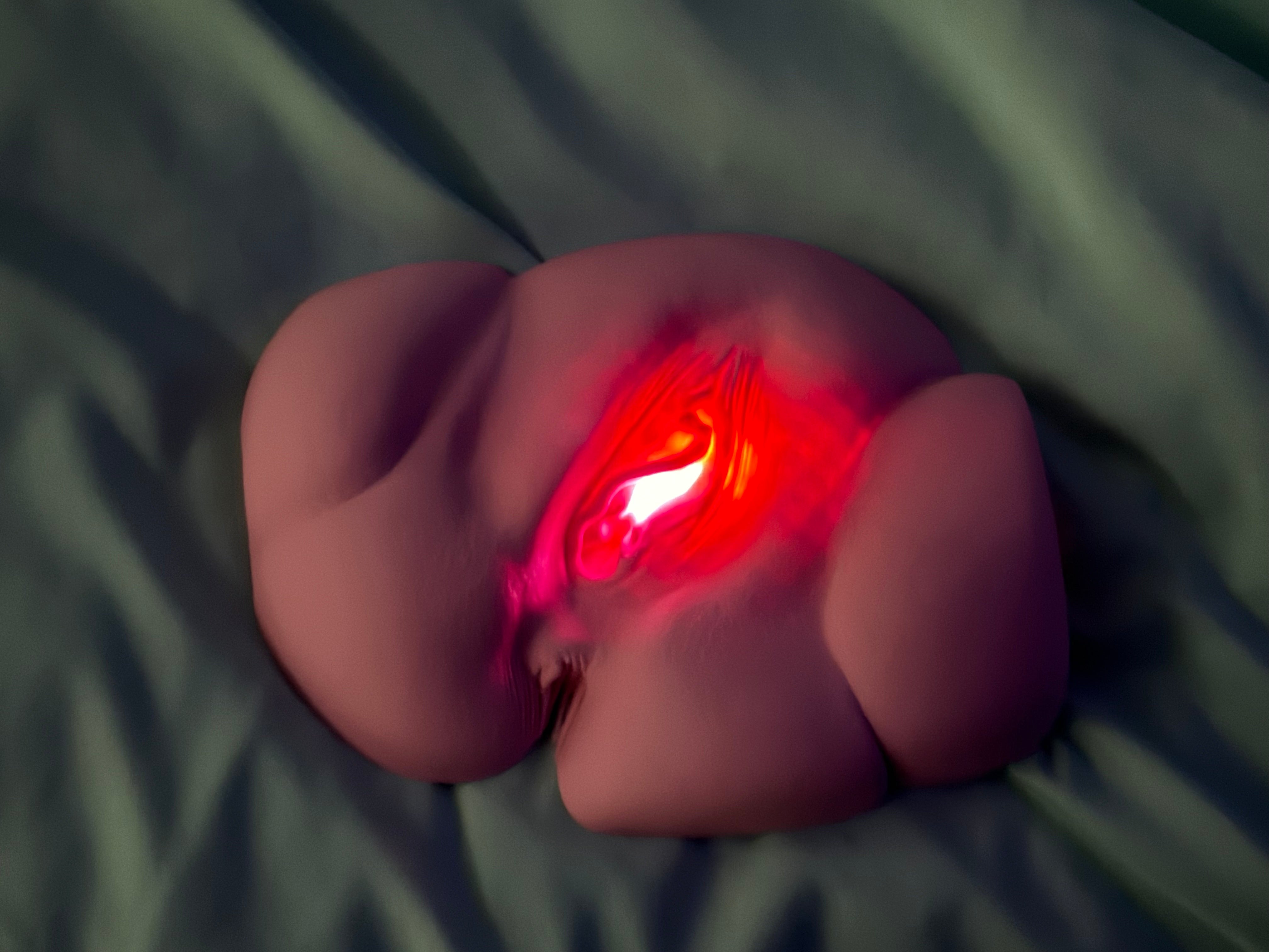 Vagina Night Light | Erotic Sculpture Lamp | Adult Humor Decor | Unique Bedroom Lighting | Discreet Packaging