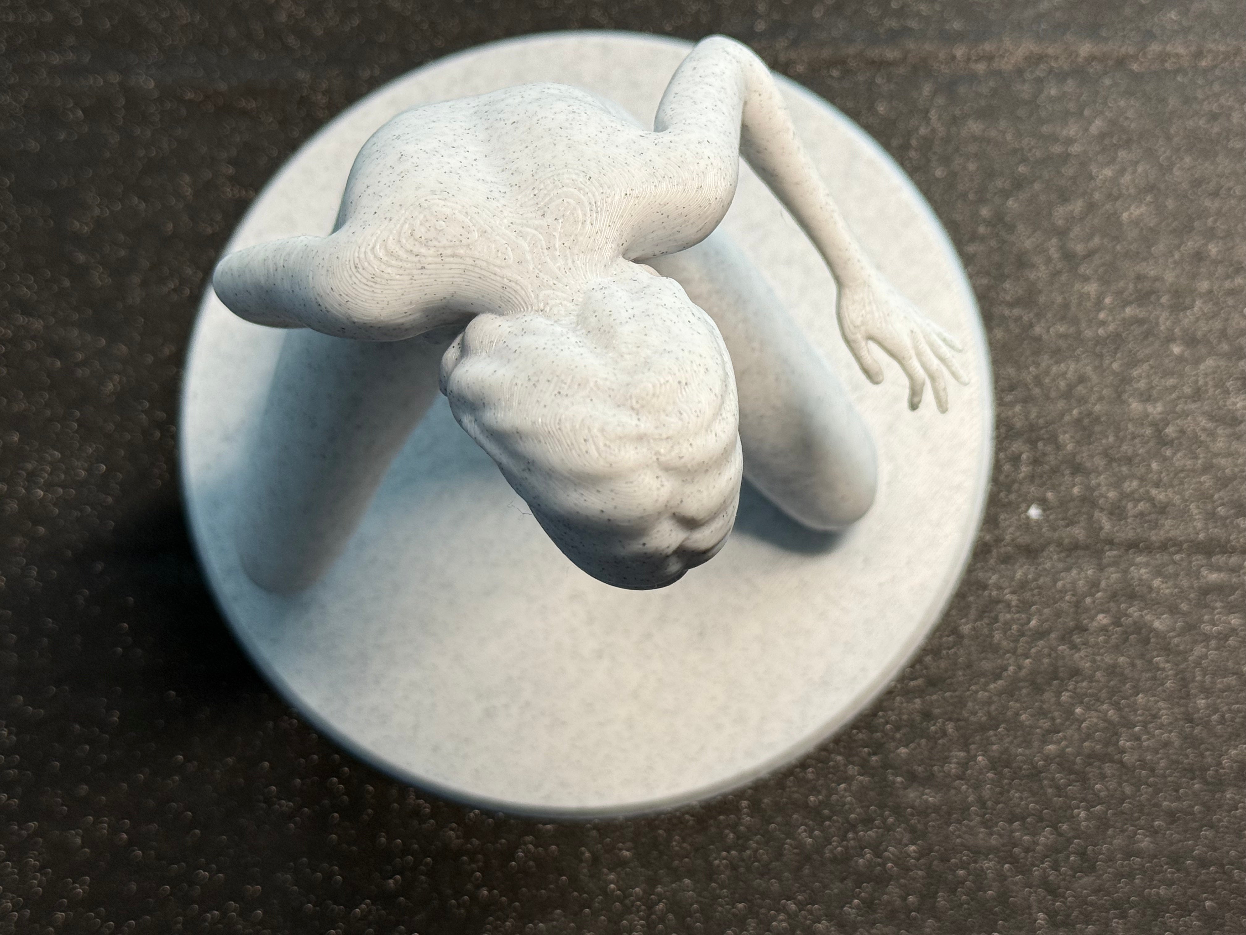 Modern Female Sculpture | Seated Figurine | Contemporary Artistic Decor | C-Kret Wear