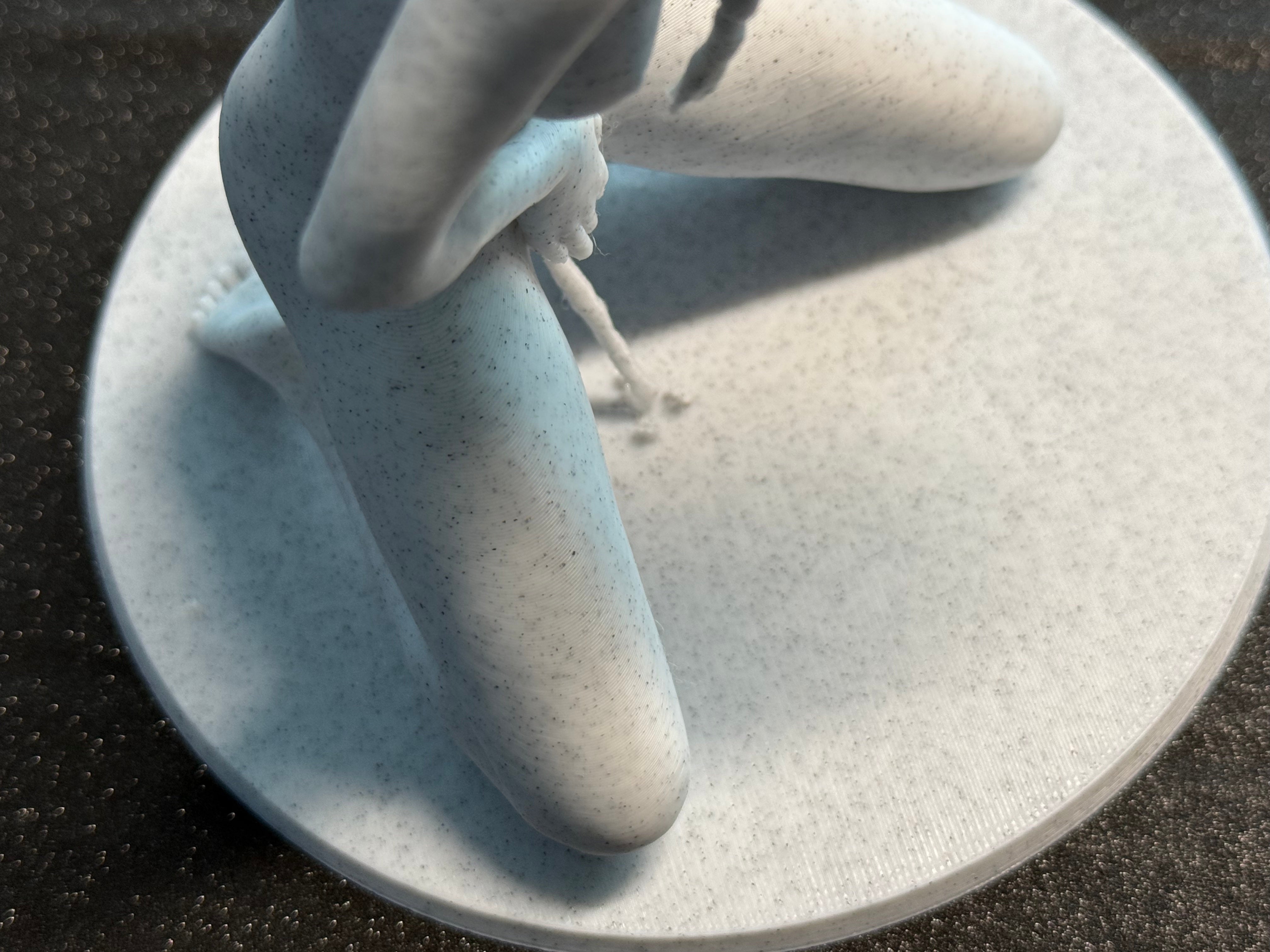 Modern Female Sculpture | Seated Figurine | Contemporary Artistic Decor | C-Kret Wear