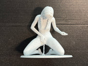 Modern Female Sculpture | Seated Figurine | Contemporary Artistic Decor | C-Kret Wear