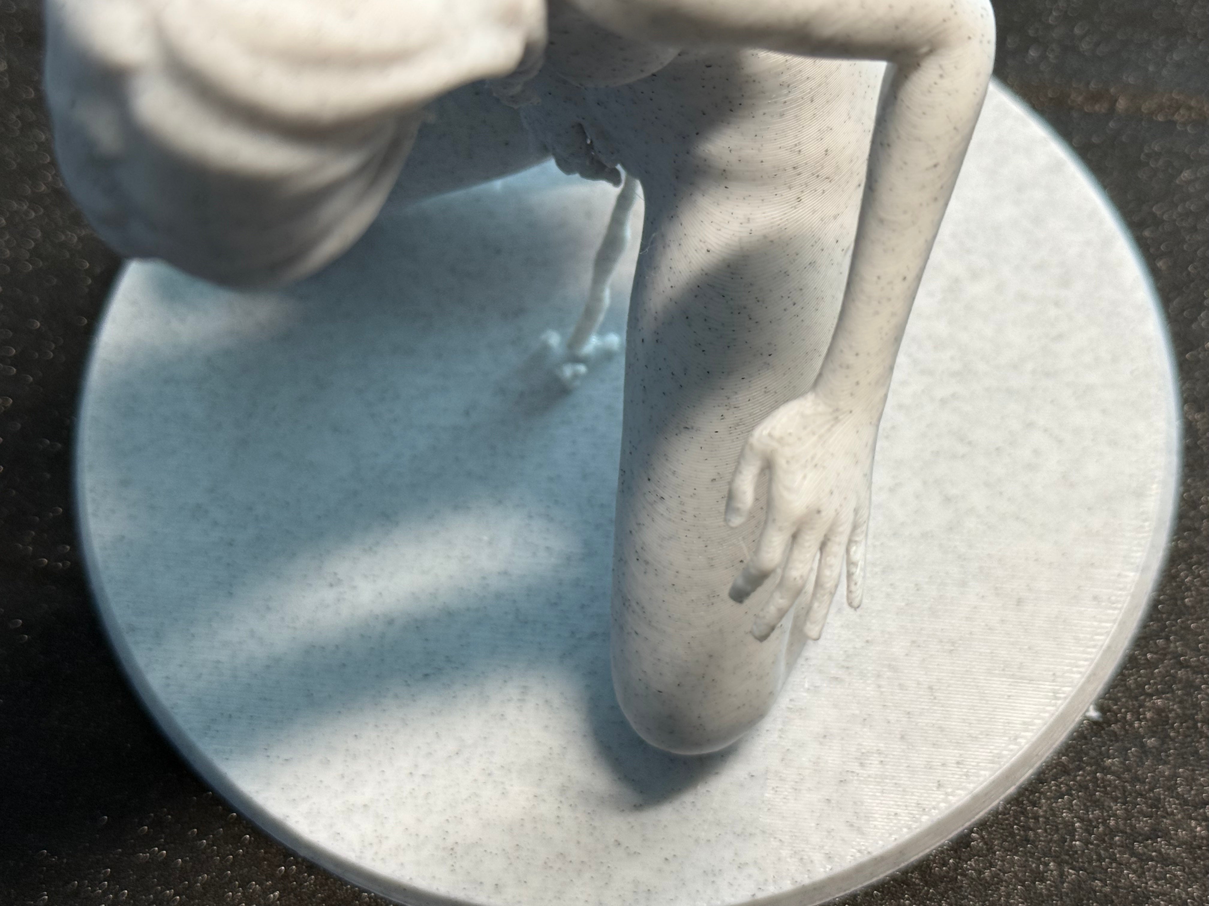 Modern Female Sculpture | Seated Figurine | Contemporary Artistic Decor | C-Kret Wear