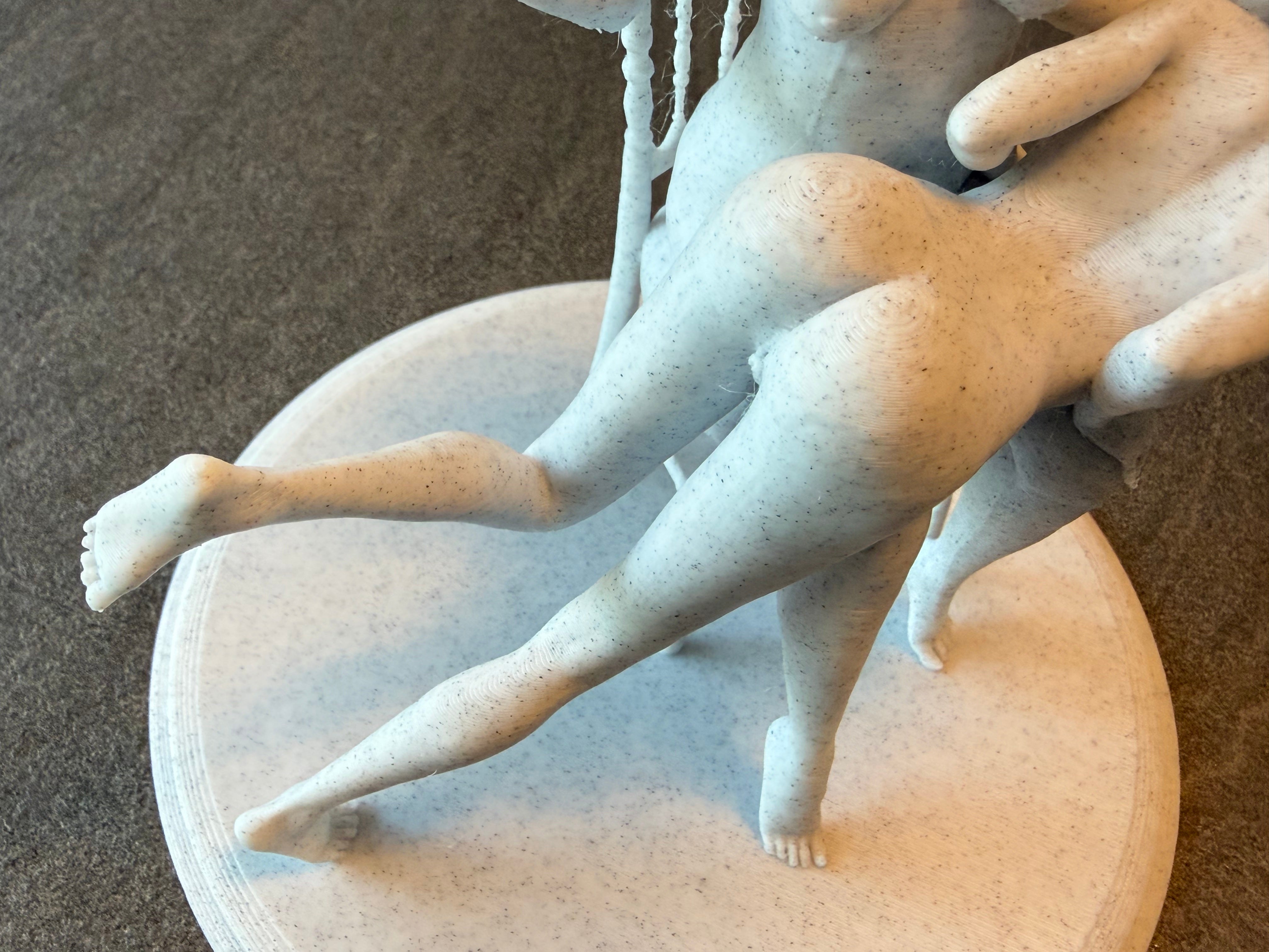 Dynamic Figurative Sculpture | Two Figure Composition | Modern Artistic Statement Piece | C-Kret Wear