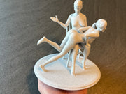 Dynamic Figurative Sculpture | Two Figure Composition | Modern Artistic Statement Piece | C-Kret Wear
