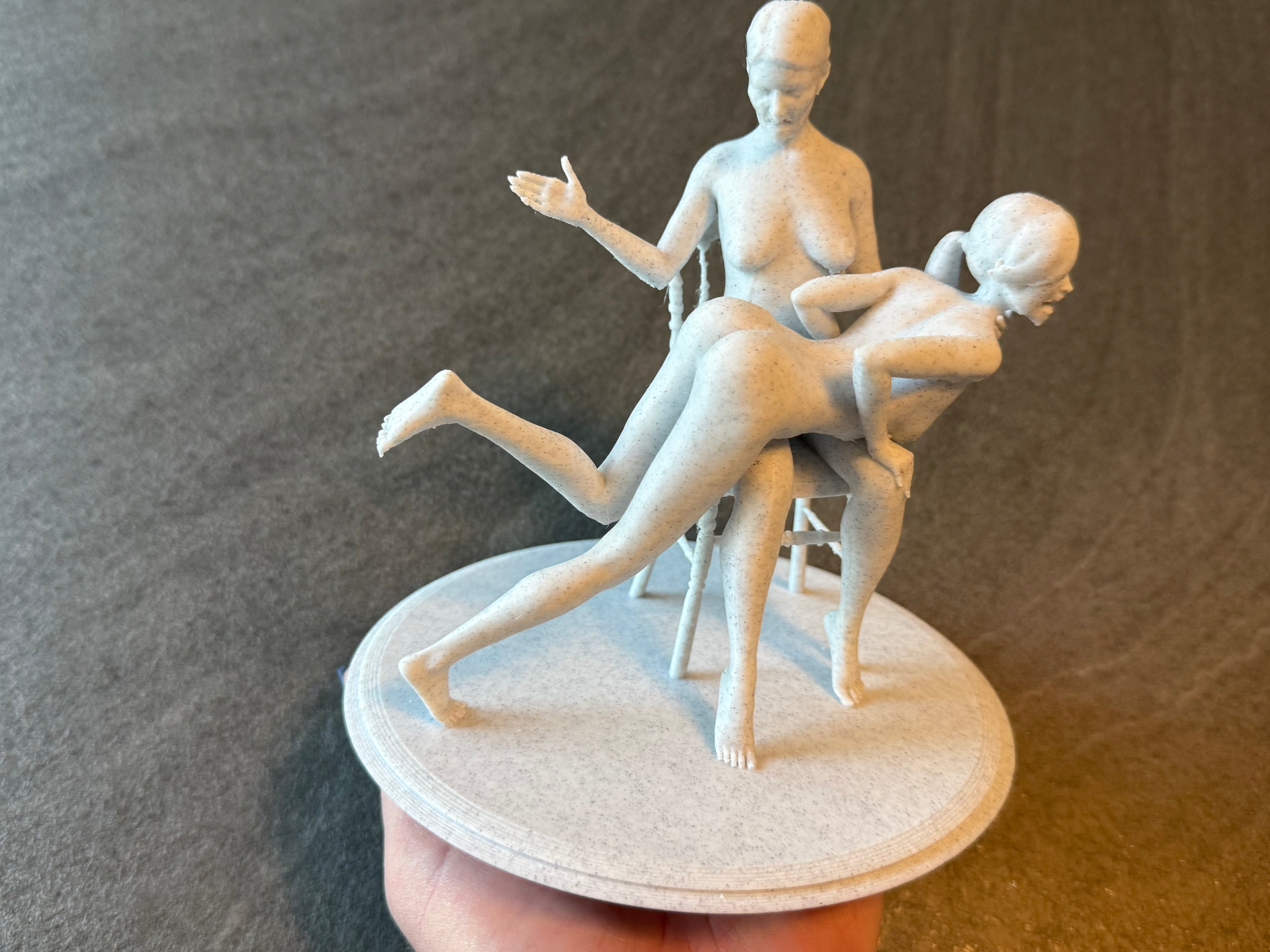 Dynamic Figurative Sculpture | Two Figure Composition | Modern Artistic Statement Piece | C-Kret Wear