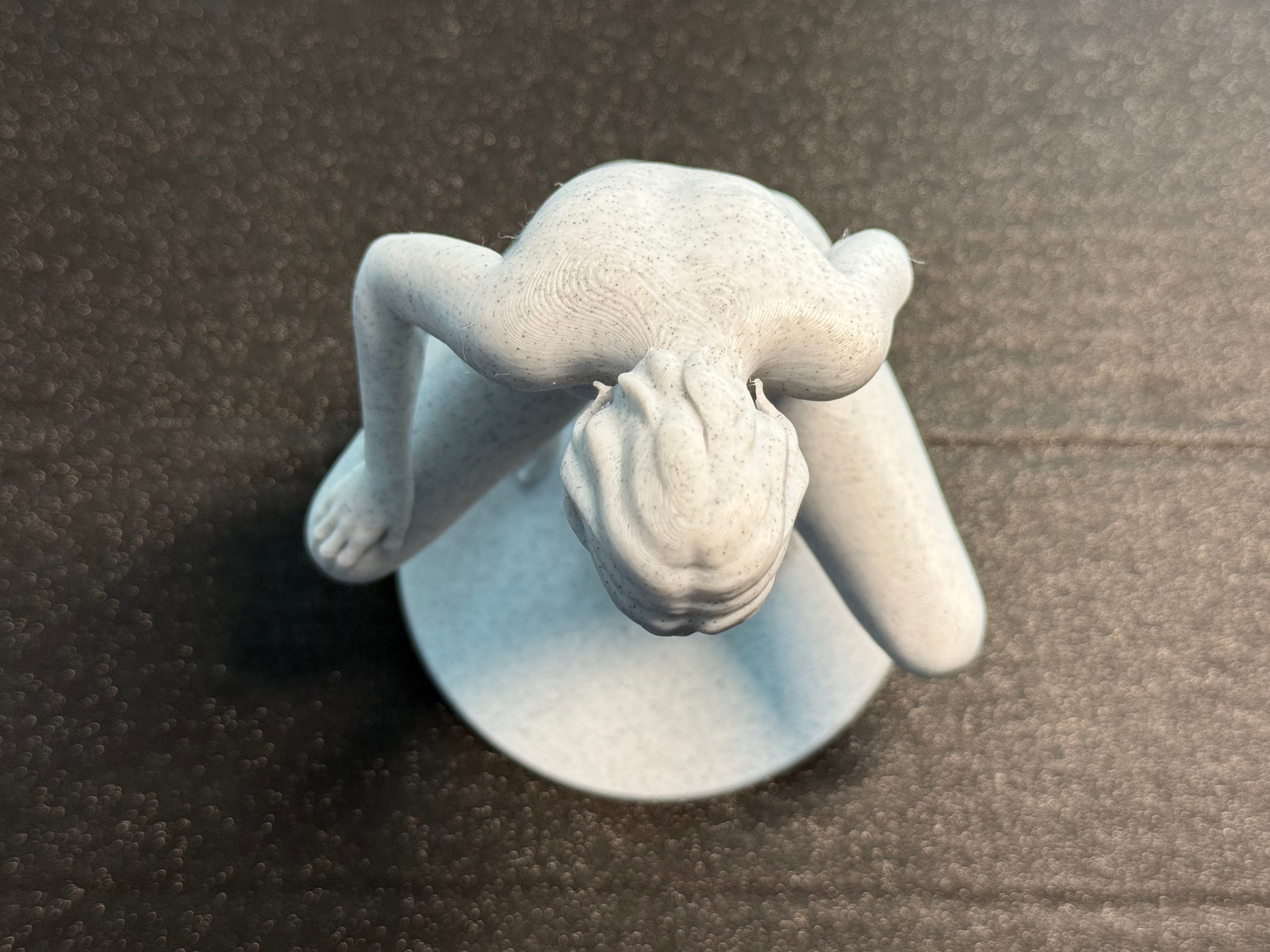 Modern Female Sculpture | Seated Figurine | Bold Artistic Decor | C-Kret Wear