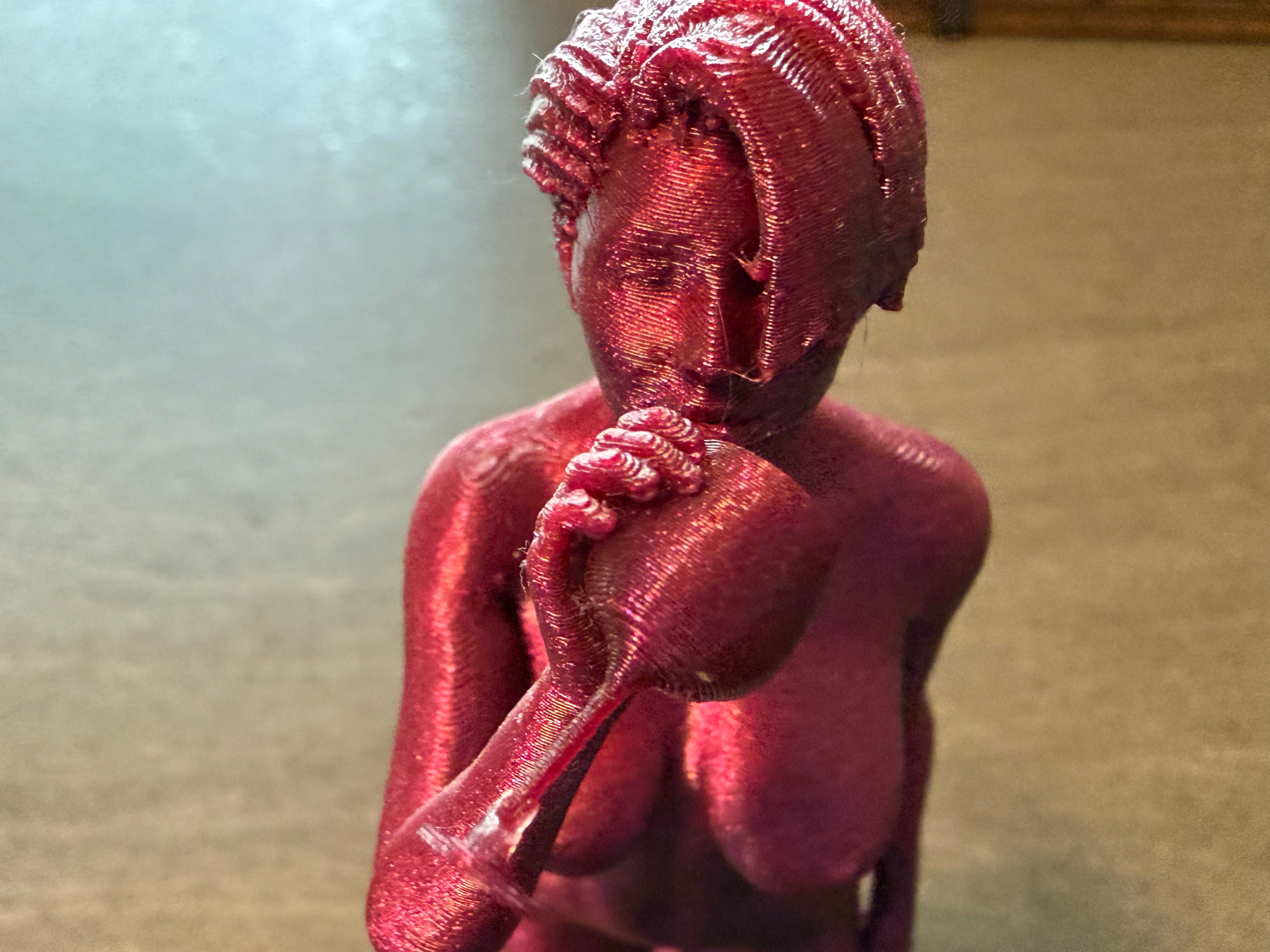 Woman with Wine Glass Sculpture | Modern Figurine | Bar Shelf Decor | Discreet Packaging