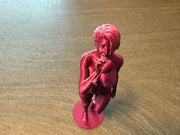 Woman with Wine Glass Sculpture | Modern Figurine | Bar Shelf Decor | Discreet Packaging