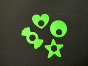 Luminous Green Glow-in-the-Dark Pasties | UV Reactive Shapes | Discreet Packaging