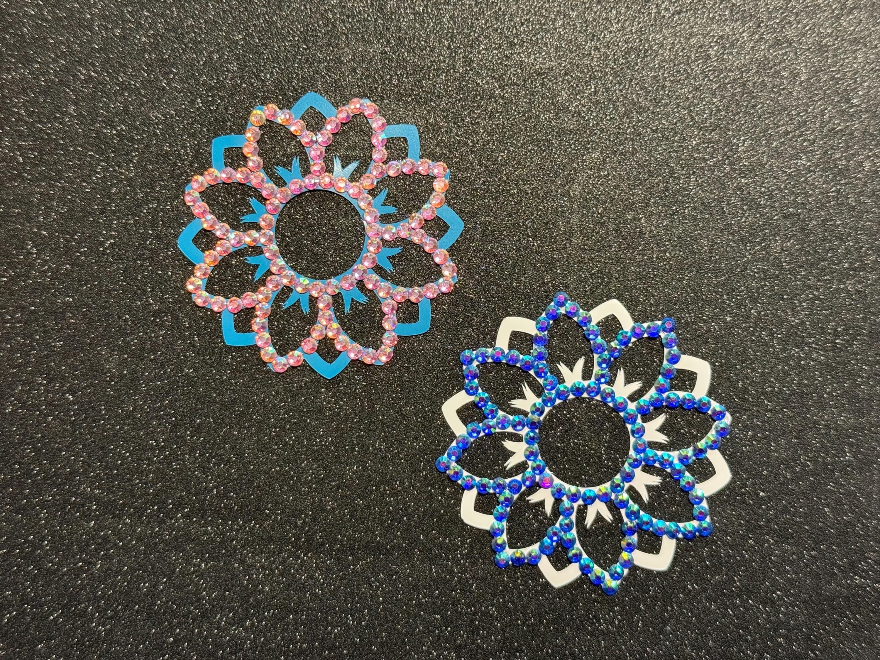 Rhinestone Flower Body Pasty | Rave Festival Body Jewelry | Discreet Packaging