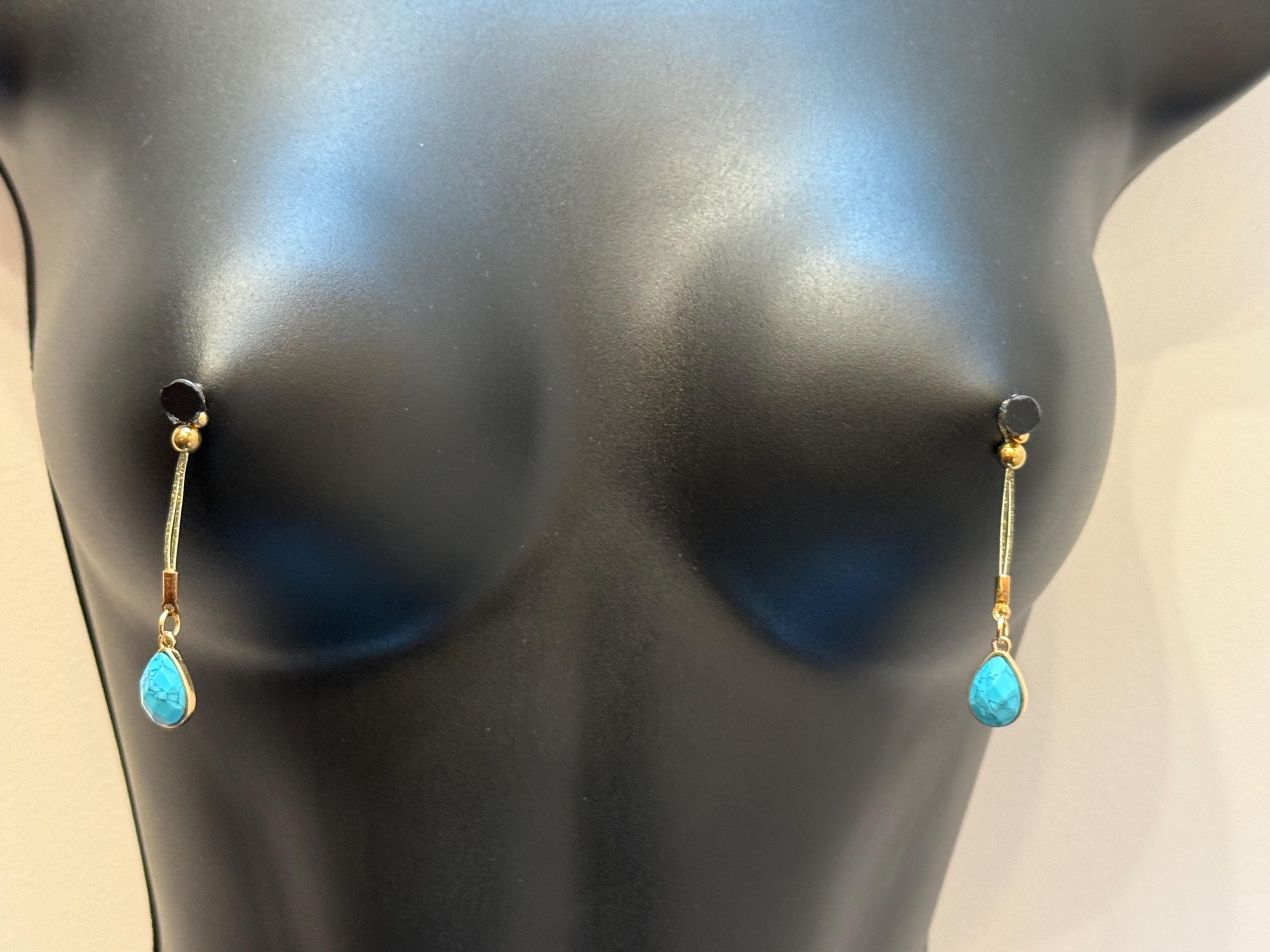 Quartz Nipple Jewelry | Womens Jewelry | Gifts for Her | Nip Tips | Non-Pierced | Made to Order | Discreet Packaging