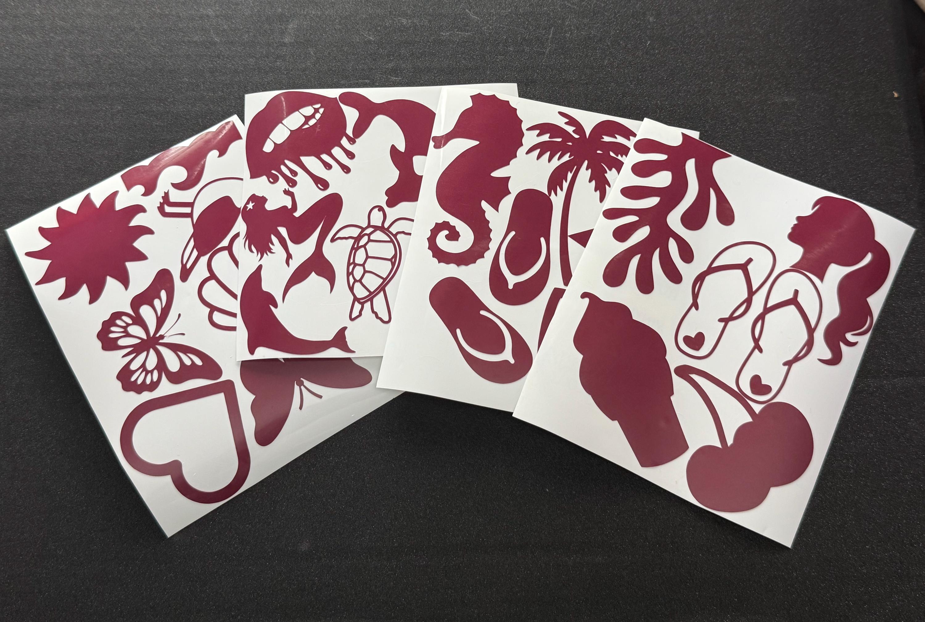 Beach Tan Line Stickers: Self Adhesive Body Tanning Decals