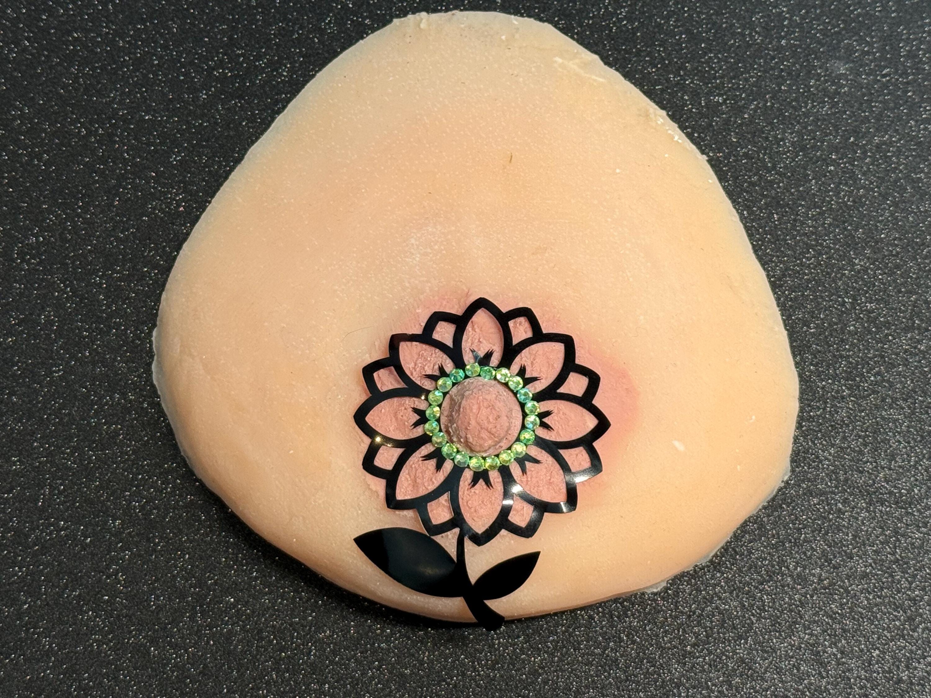 Rhinestone Flower Body Pasty | Rave Festival Body Jewelry | Discreet Packaging