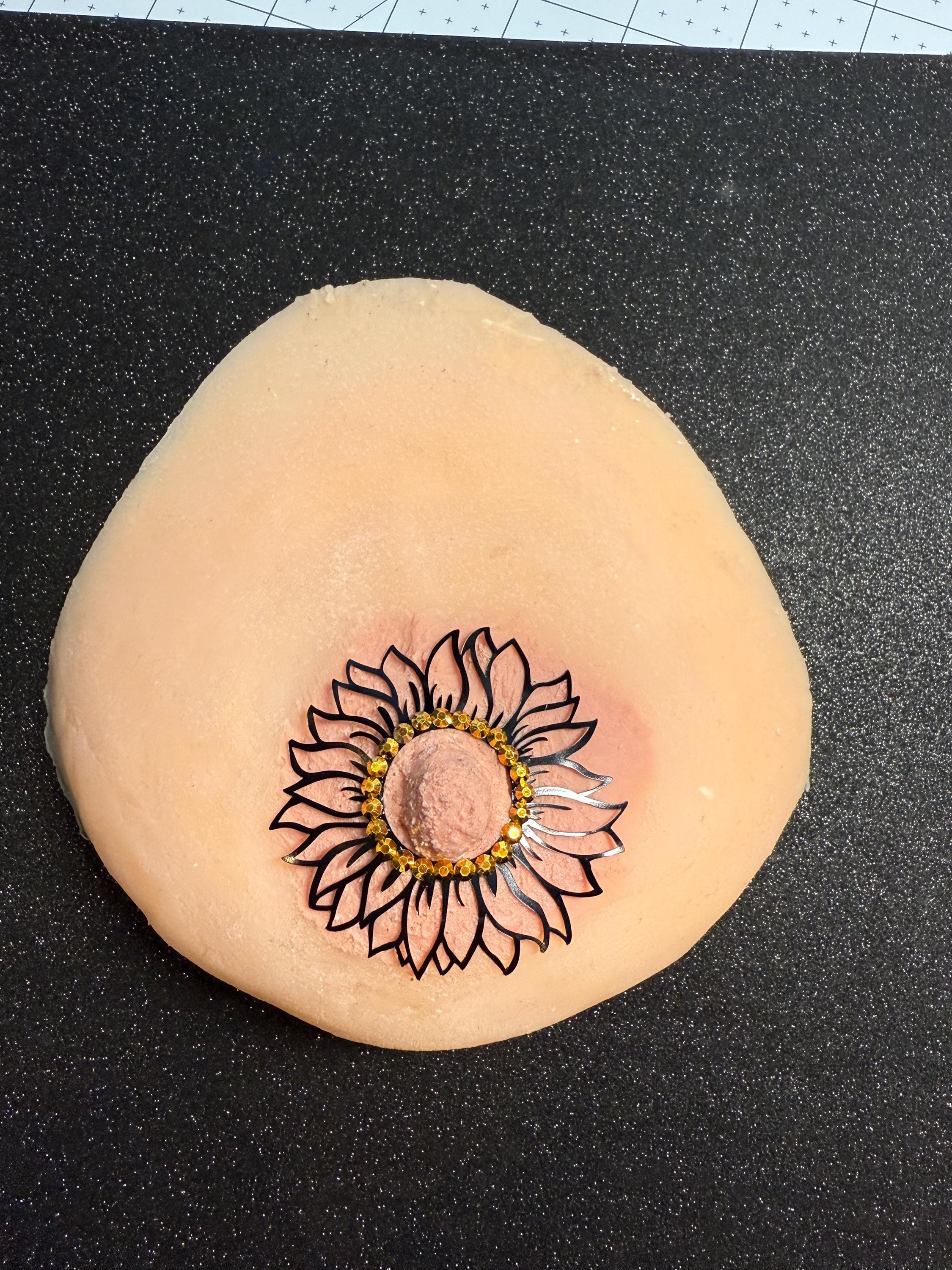 Rhinestone Flower Body Pasty | Rave Festival Body Jewelry | Discreet Packaging