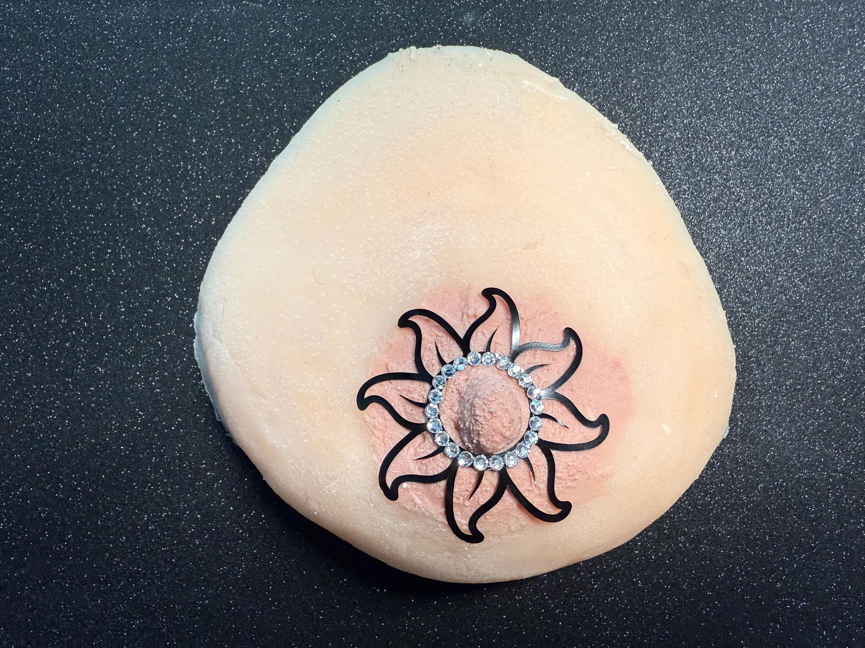 Rhinestone Flower Body Pasty: Rave Festival Body Jewelry | Discreet Packaging